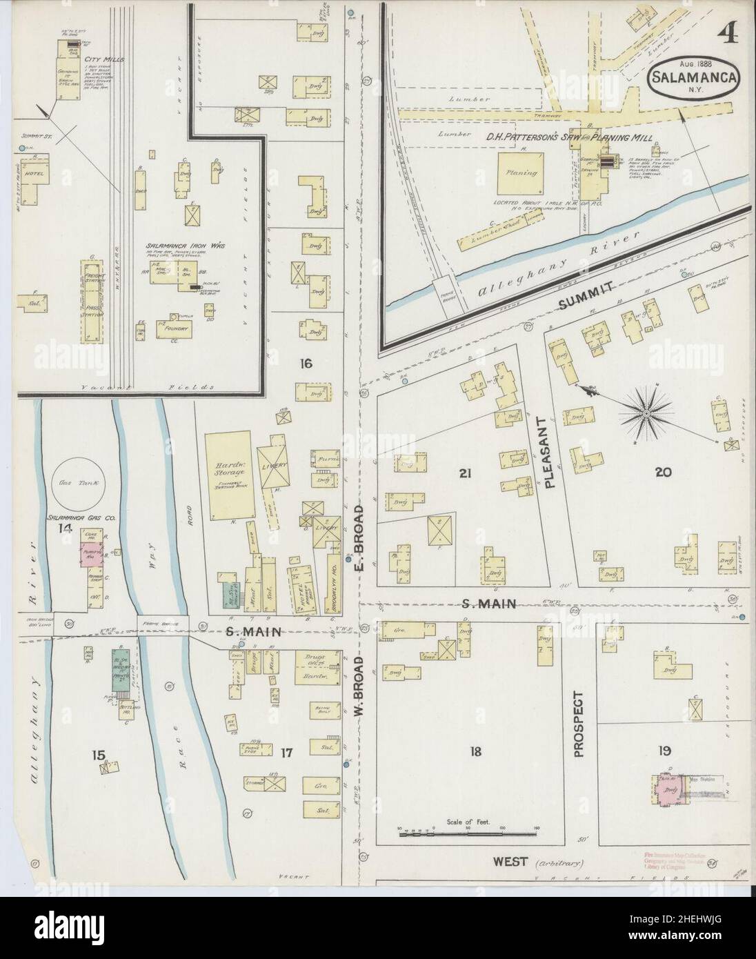 Salamanca new york map hires stock photography and images Alamy