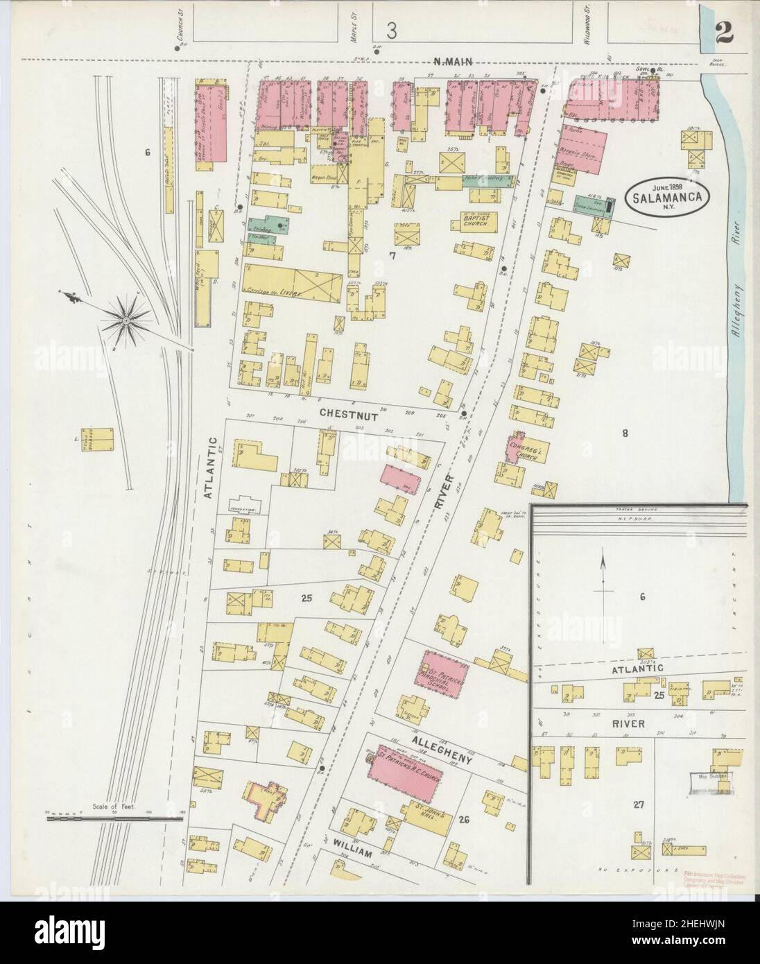 Map of salamanca new york hires stock photography and images Alamy