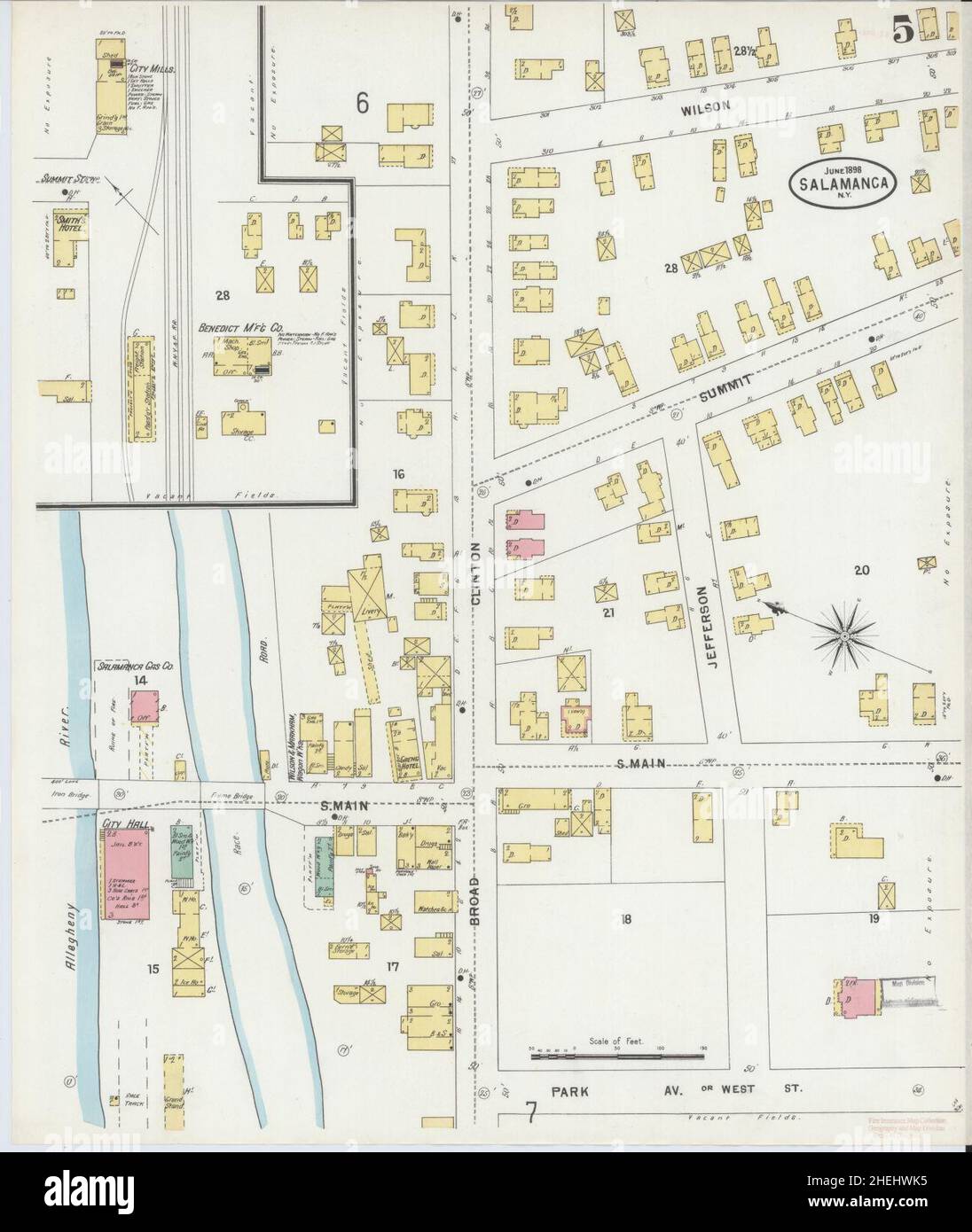 Map of salamanca new york hires stock photography and images Alamy