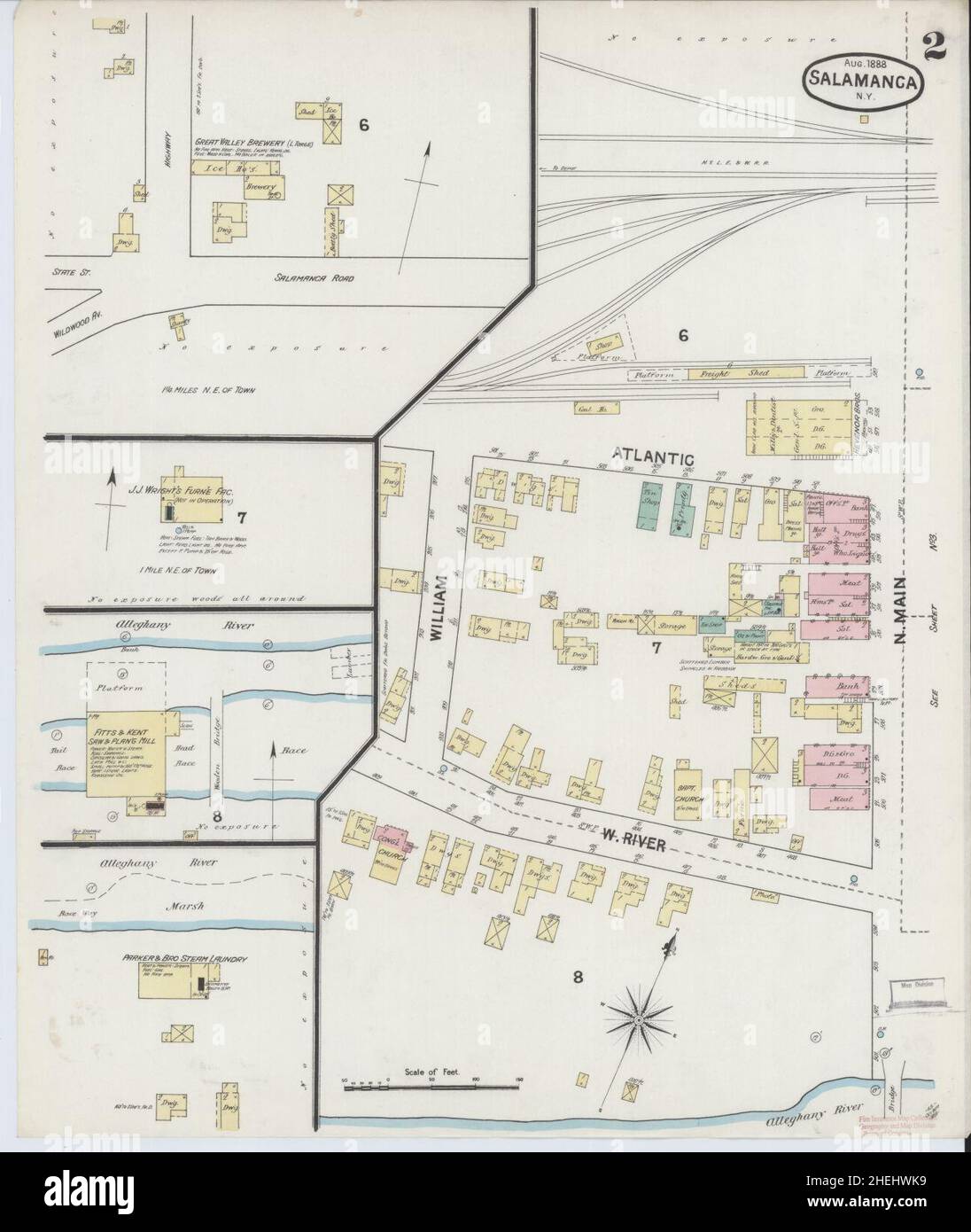 Map of salamanca new york hires stock photography and images Alamy