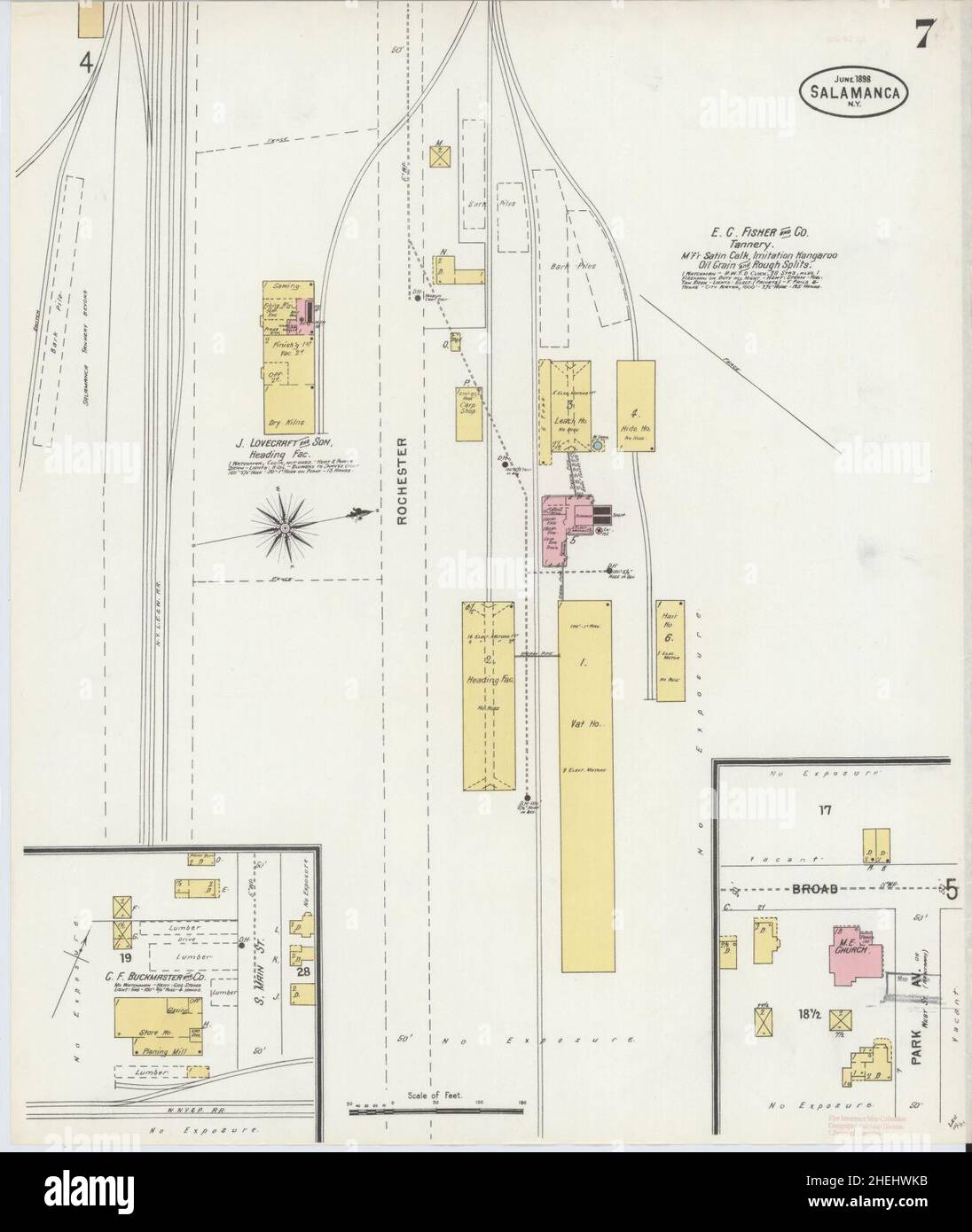 Map of salamanca new york hires stock photography and images Alamy
