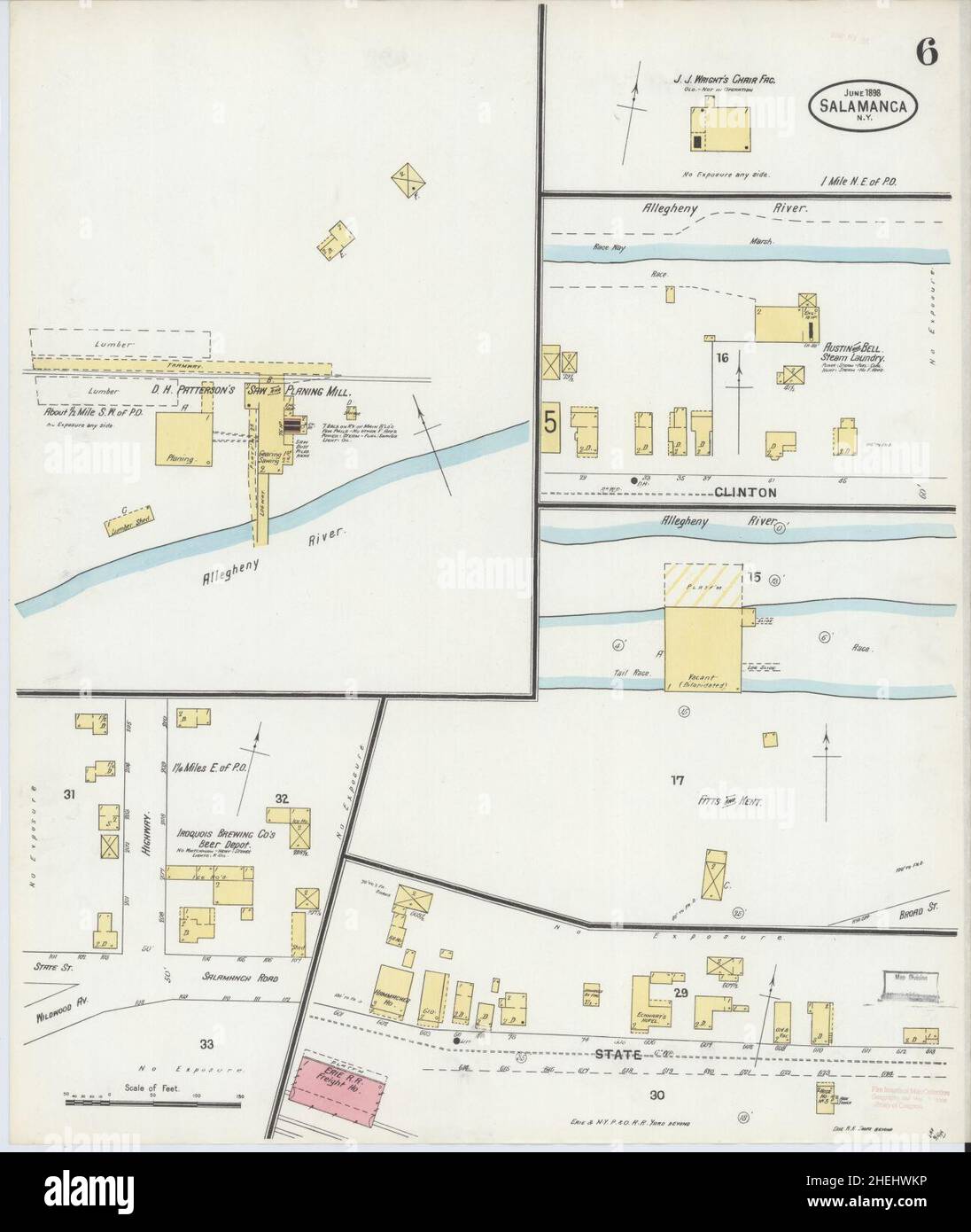 Sanborn Fire Insurance Map from Salamanca, Cattaraugus County, New York