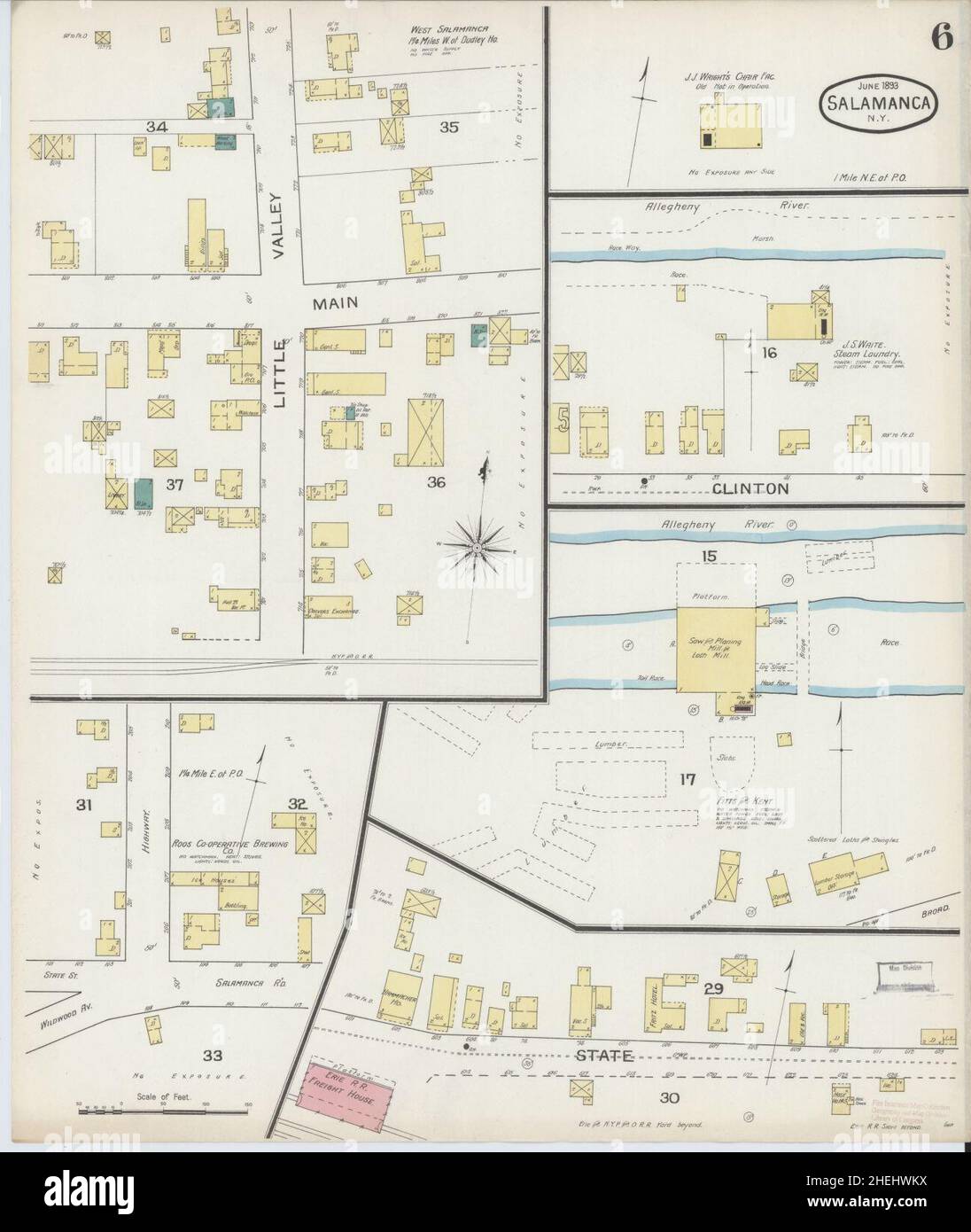 Map of salamanca new york hires stock photography and images Alamy
