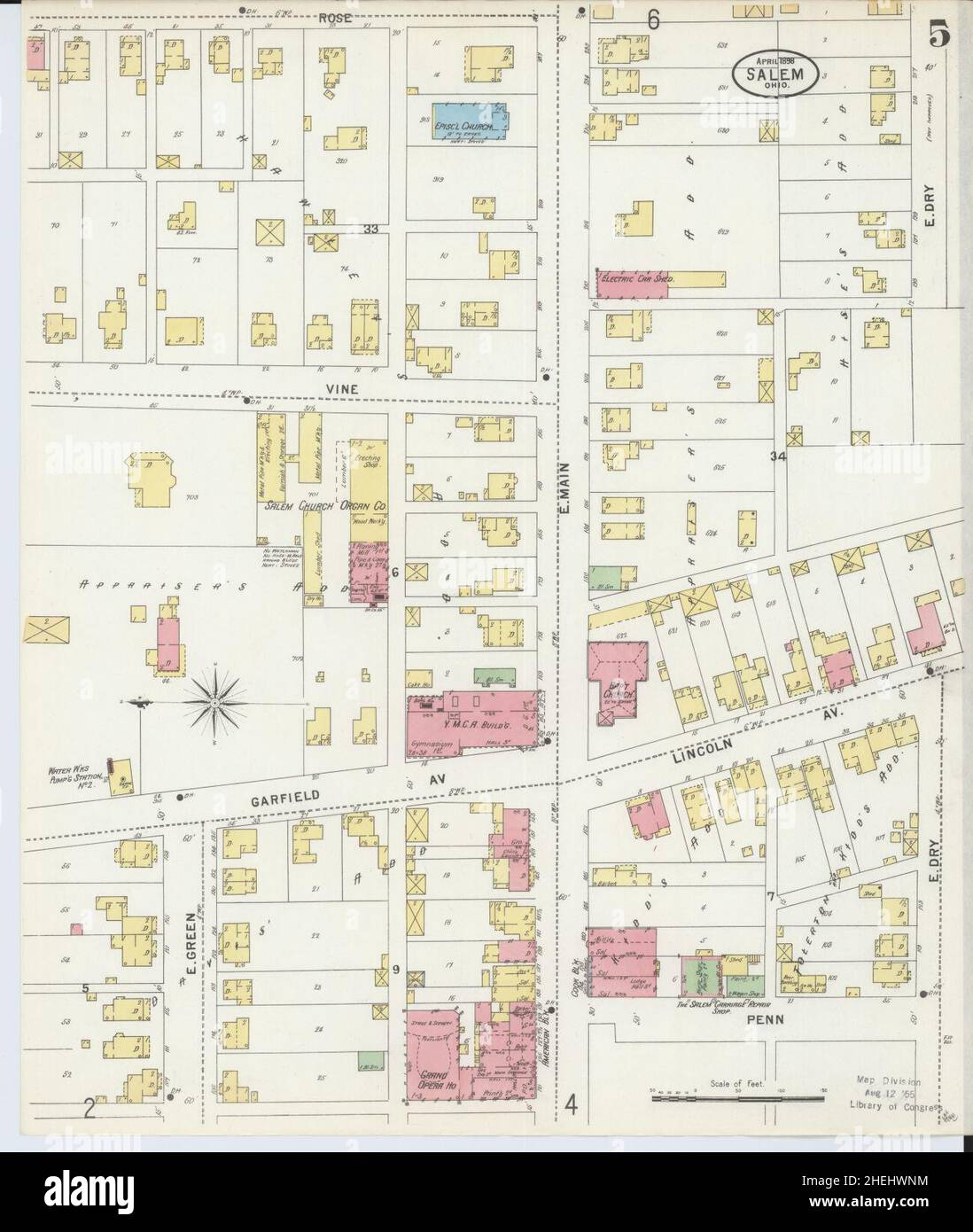 Salem ohio map hires stock photography and images Alamy
