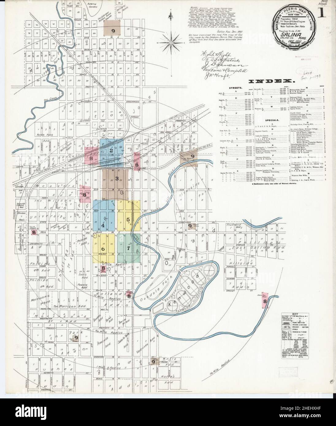 Map of salina kansas hires stock photography and images Alamy