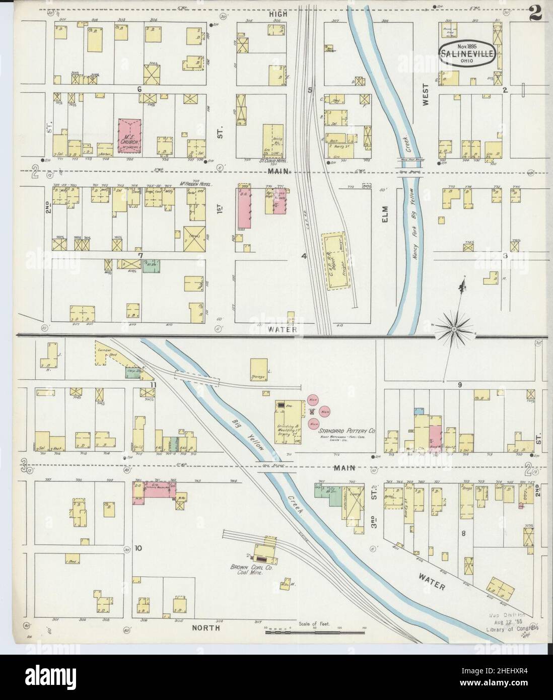 Map of salineville ohio hires stock photography and images Alamy