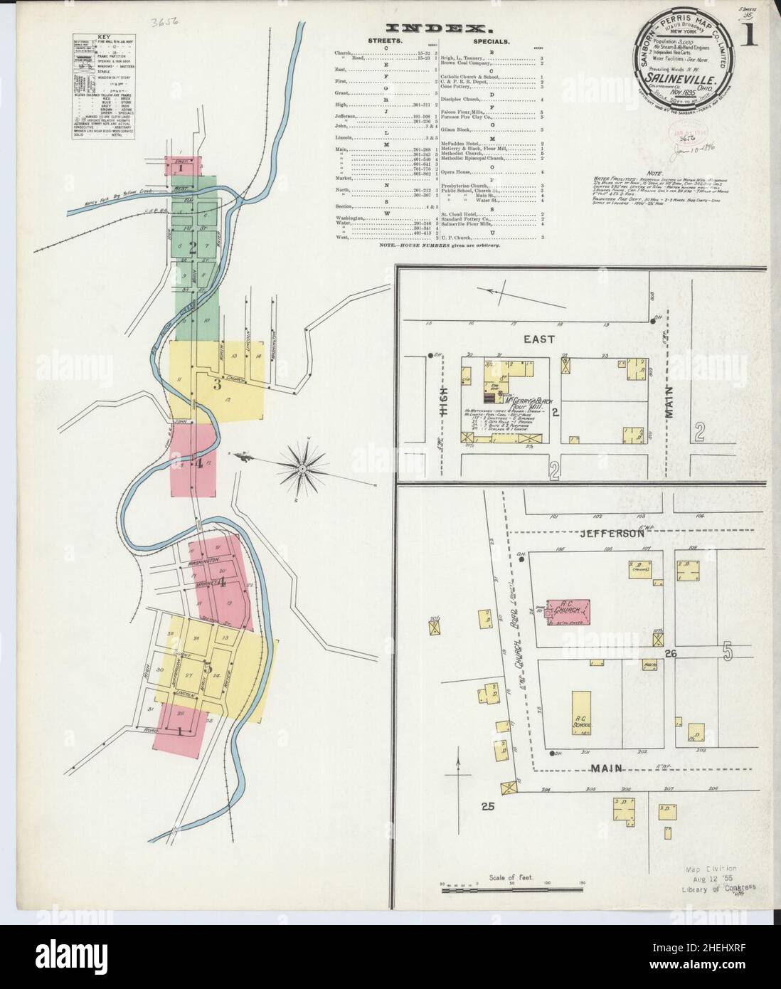 Map of salineville ohio hires stock photography and images Alamy