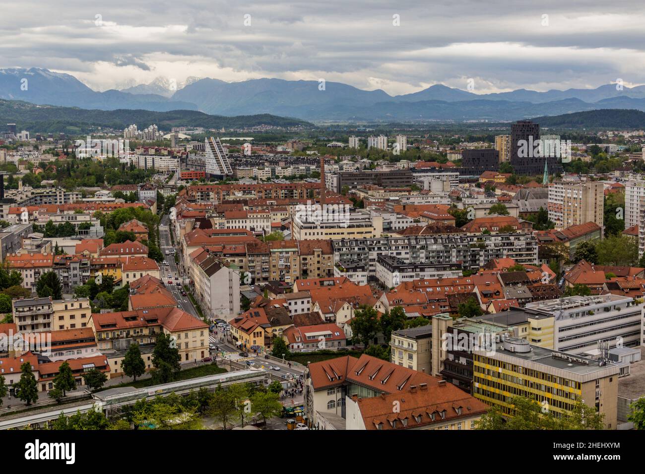 Aerial view of ljubljana hi-res stock photography and images - Alamy