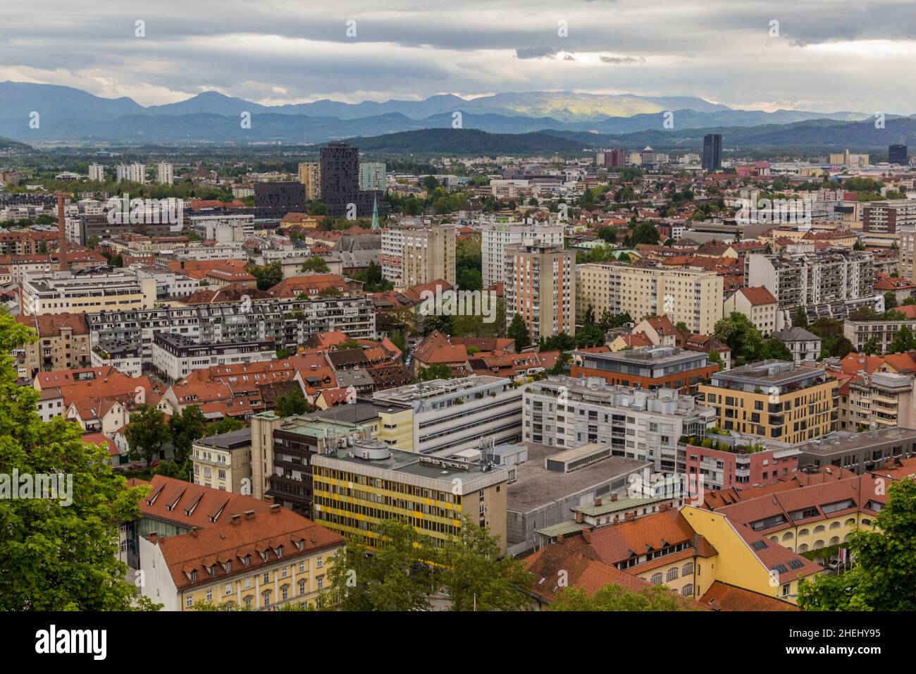 Aerial view of ljubljana hi-res stock photography and images - Alamy