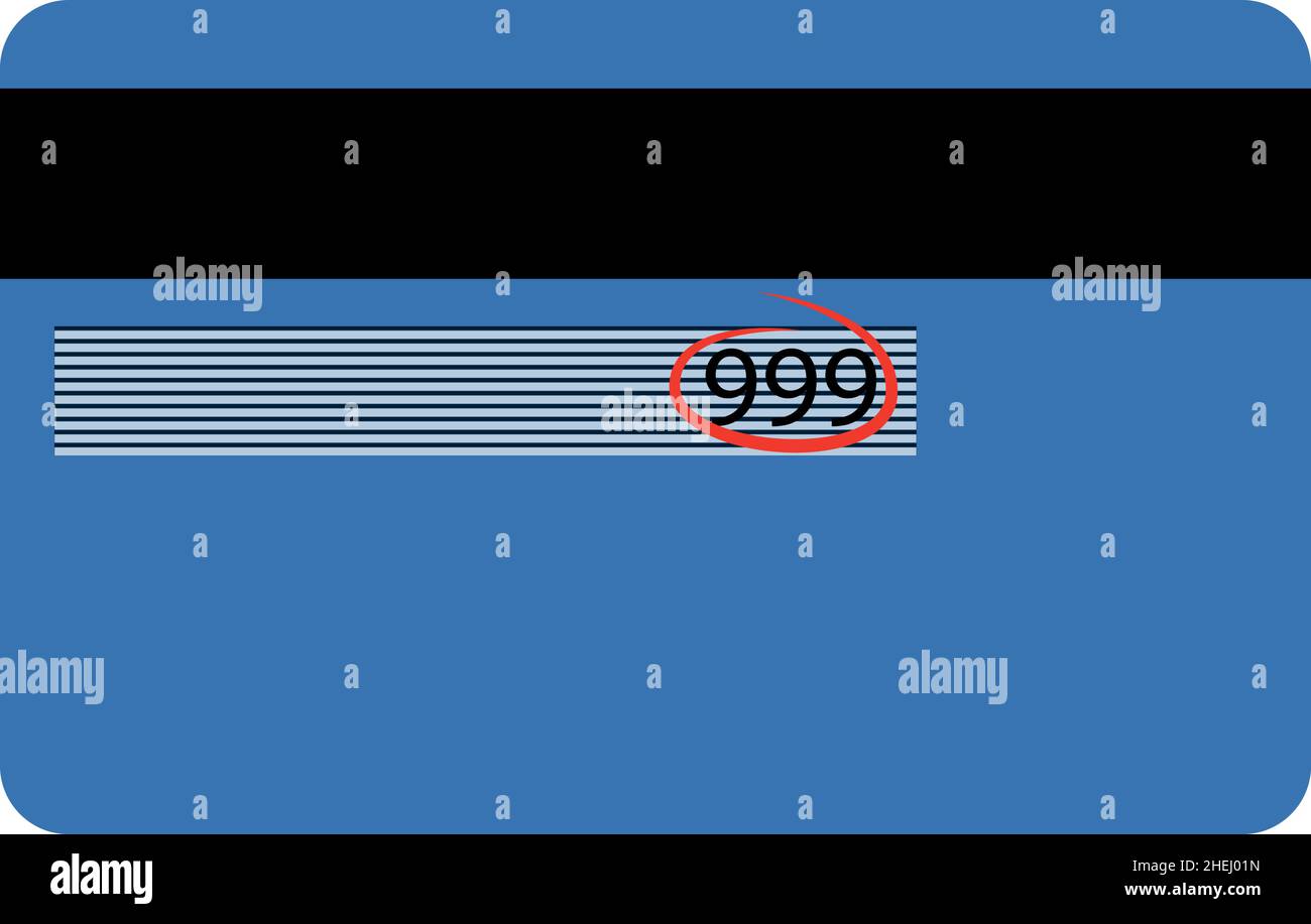 Illustration Blue Credit Card Icon Isolated on white background Stock ...