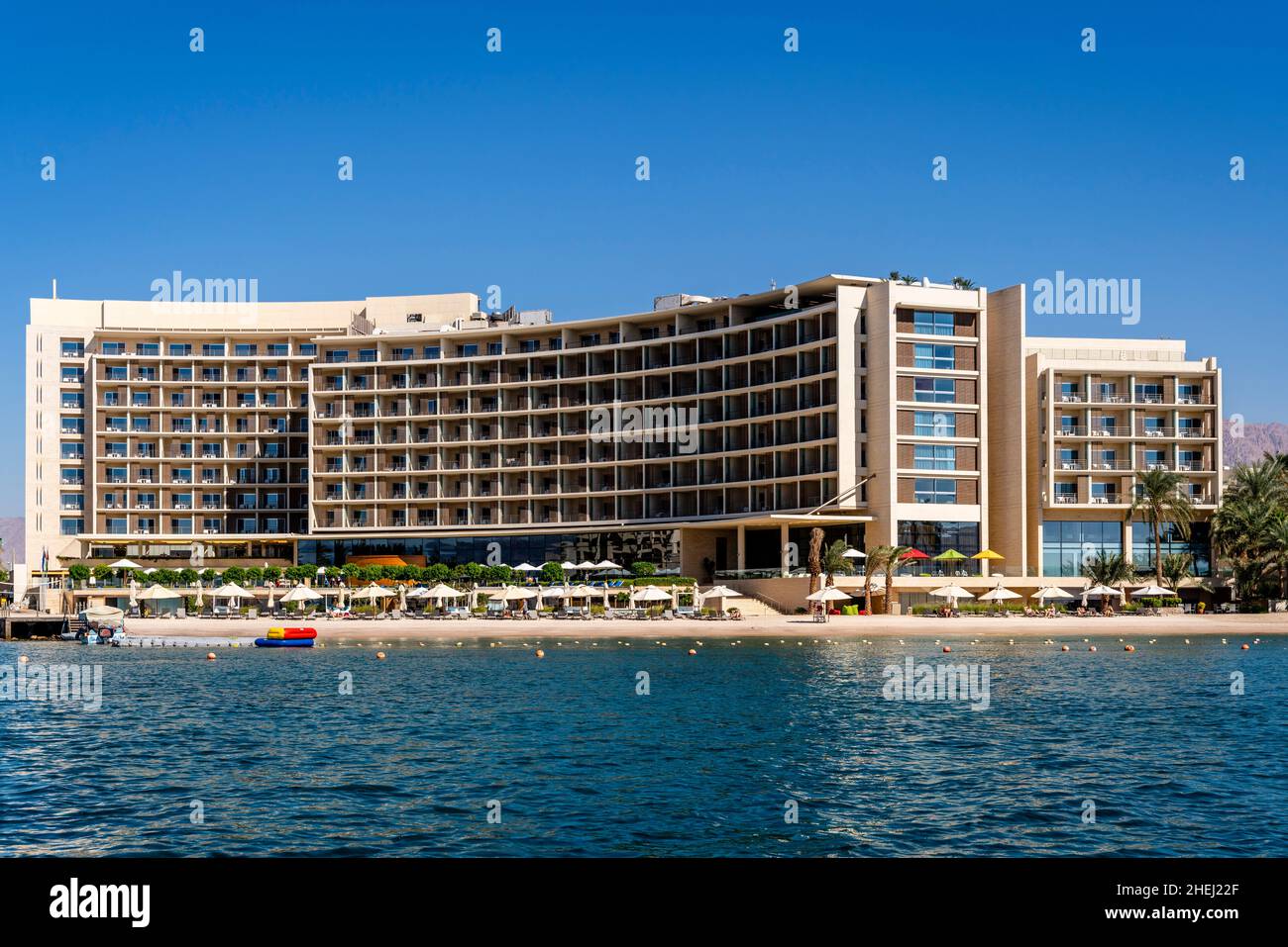 A View Of The Kempinski Hotel From The Gulf of Aqaba, Aqaba, Aqaba  Governorate, Jordan Stock Photo - Alamy
