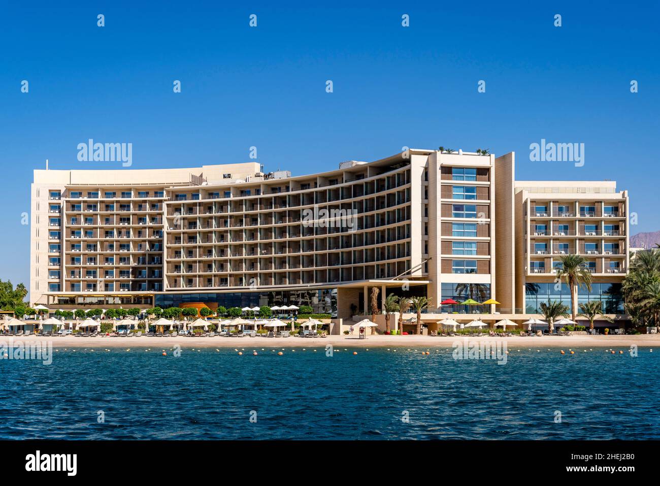 A View Of The Kempinski Hotel From The Gulf of Aqaba, Aqaba, Aqaba  Governorate, Jordan Stock Photo - Alamy
