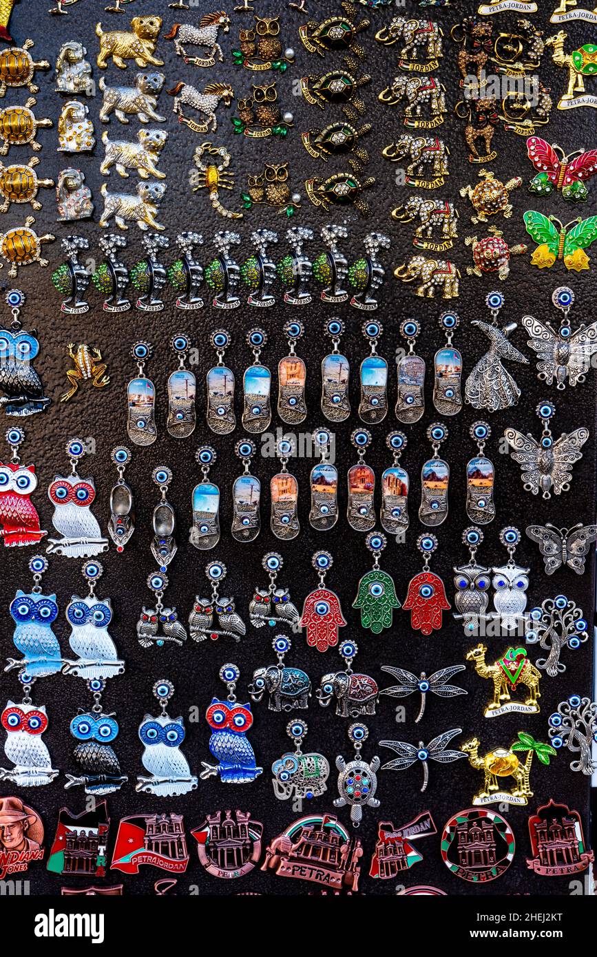 Souvenirs For Sale, Aqaba, Aqaba Governorate, Jordan Stock Photo Alamy