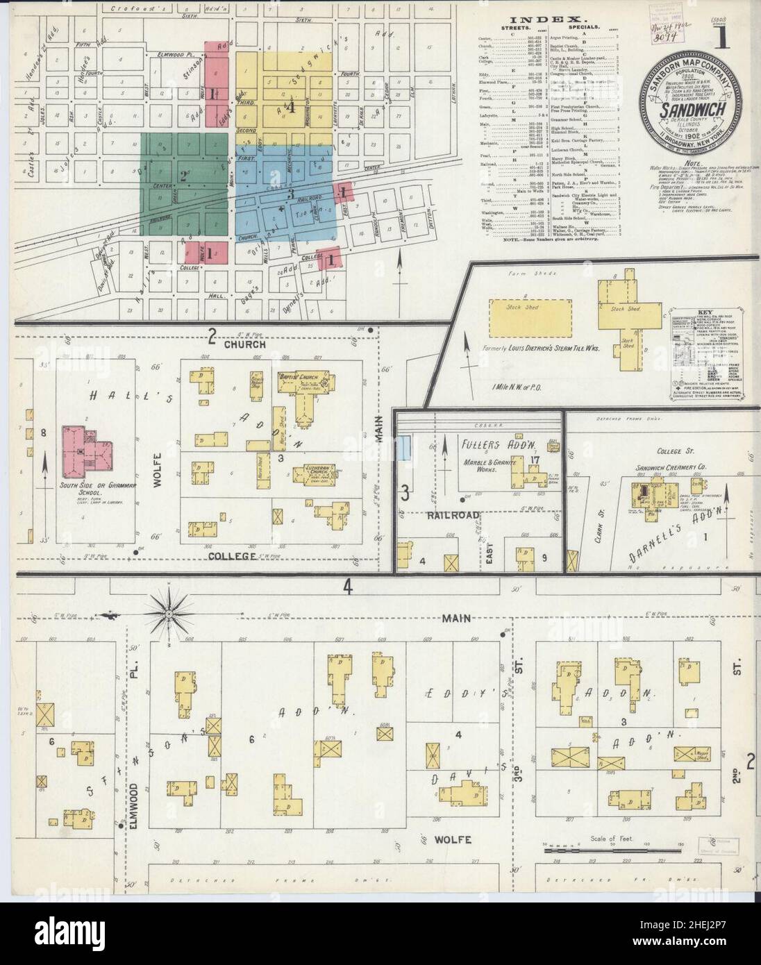 Map of sandwich illinois hires stock photography and images Alamy