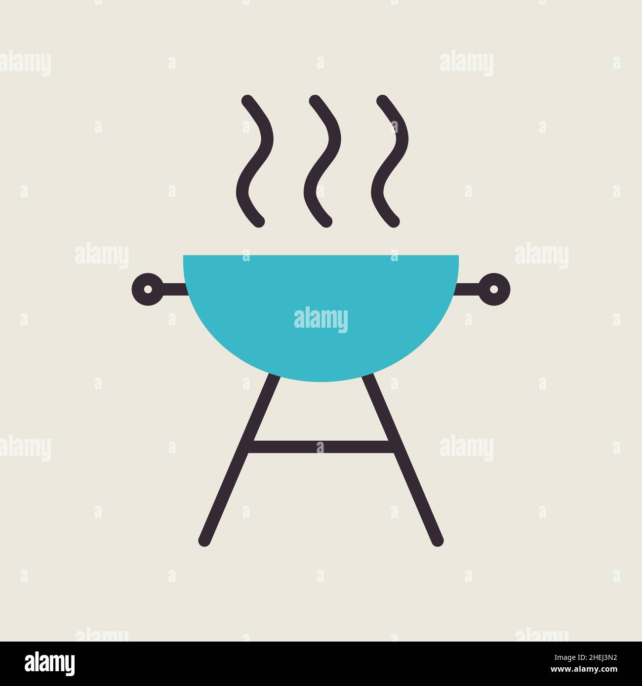 Grill BBQ cookout vector icon. Graph symbol for cooking web site and ...