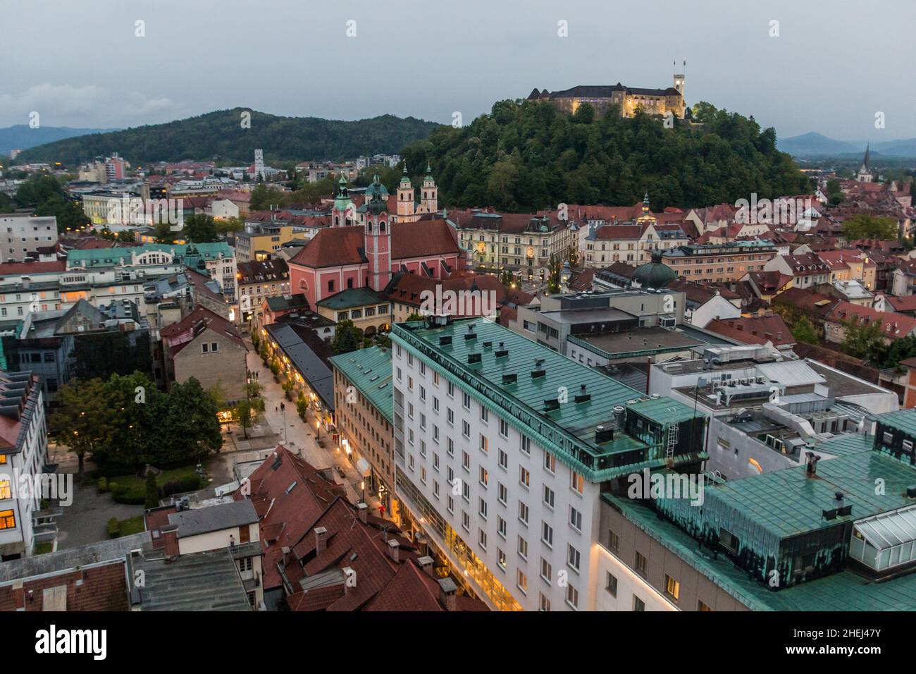 Aerial view of ljubljana hi-res stock photography and images - Alamy