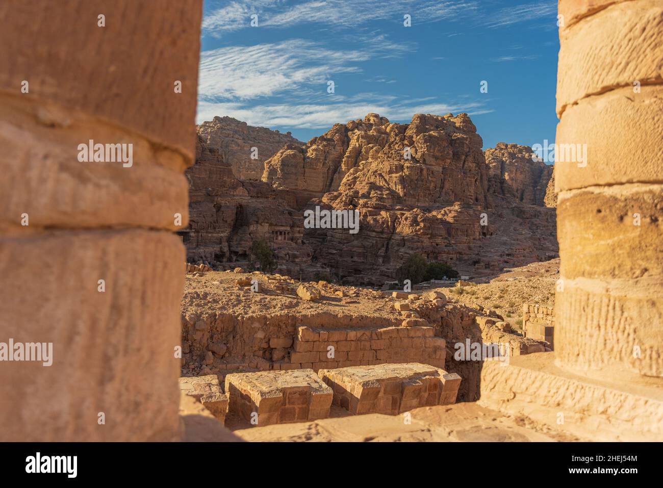 The ancient city of Petra, Jordan Stock Photo