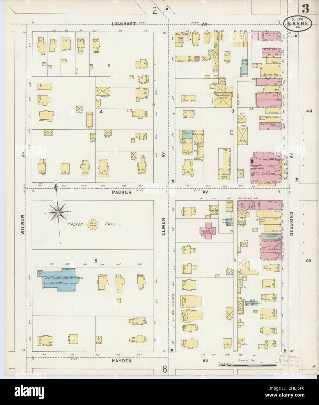 Map of sayre hires stock photography and images Alamy