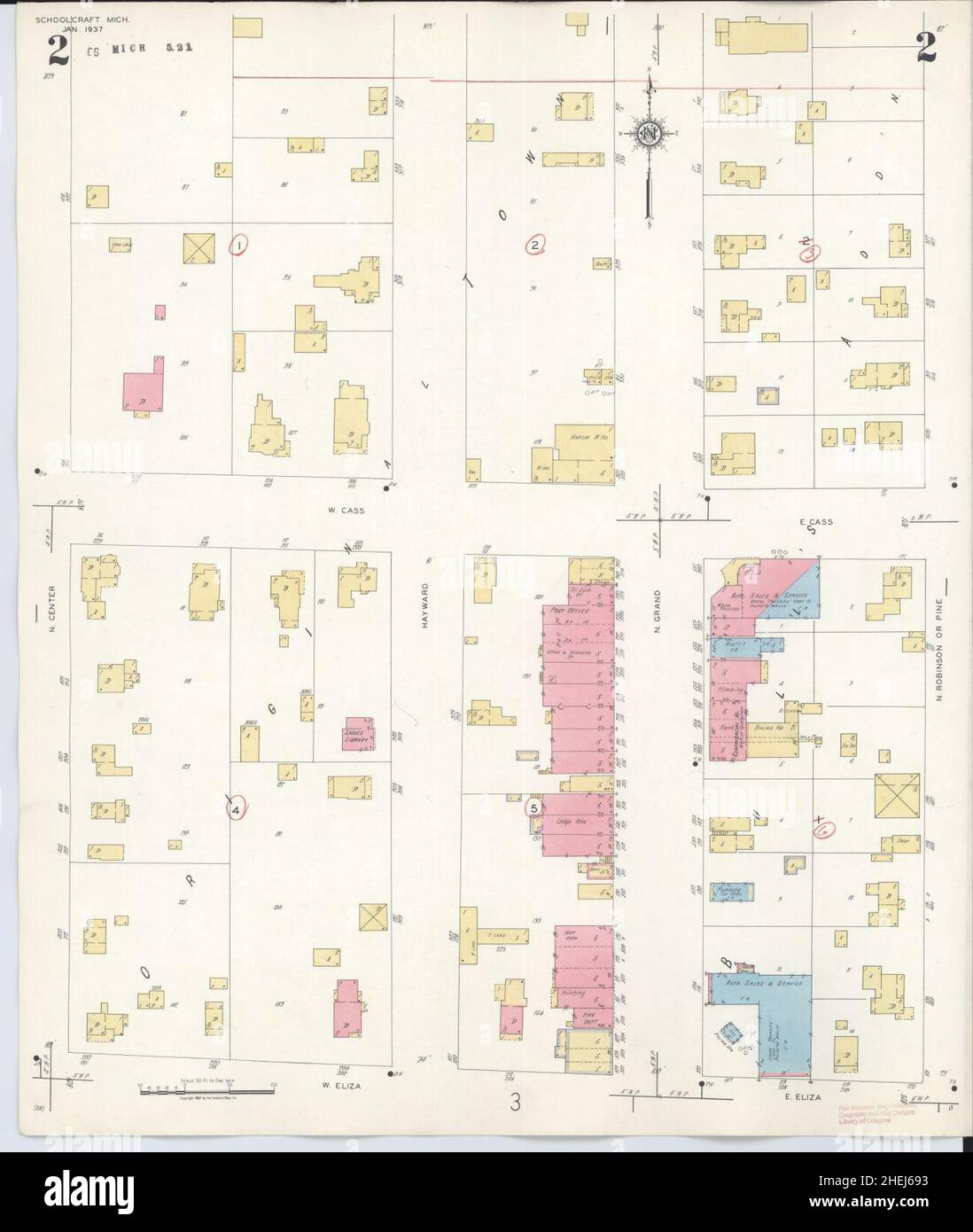 Map of schoolcraft hires stock photography and images Alamy