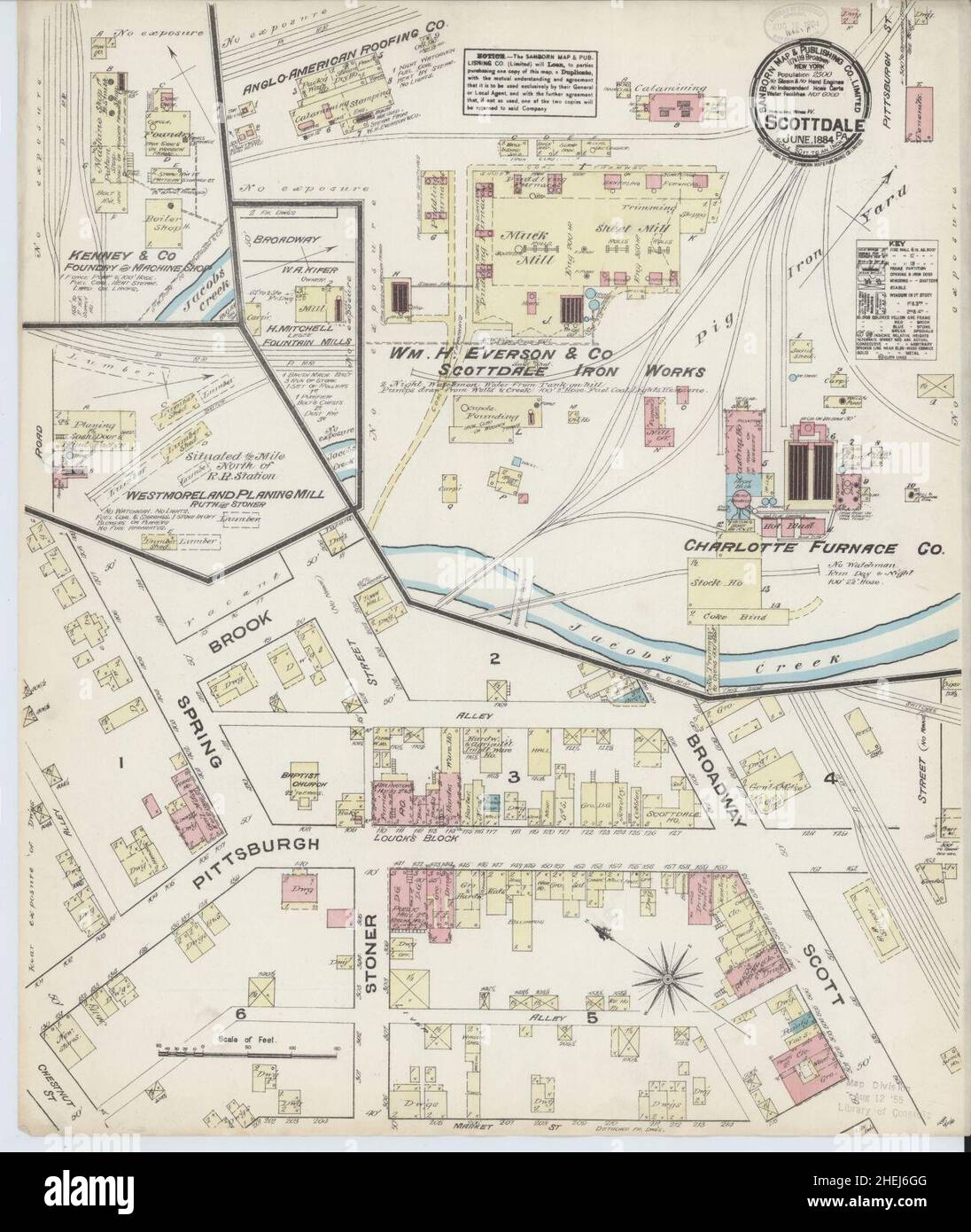 Scottdale pennsylvania map hires stock photography and images Alamy