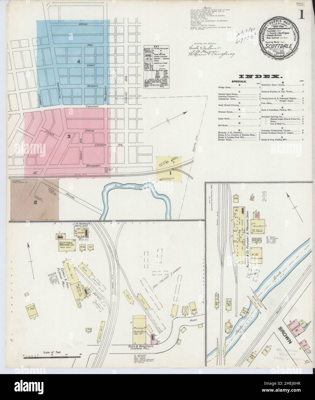 Scottdale pennsylvania map hires stock photography and images Alamy