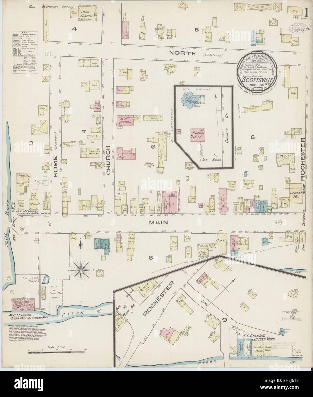 Map of scottsville hi-res stock photography and images - Alamy