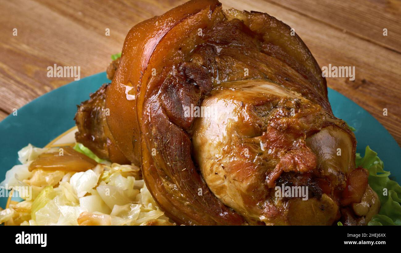 Botel traditional saltcured ham hock or pork knuckle hailing from