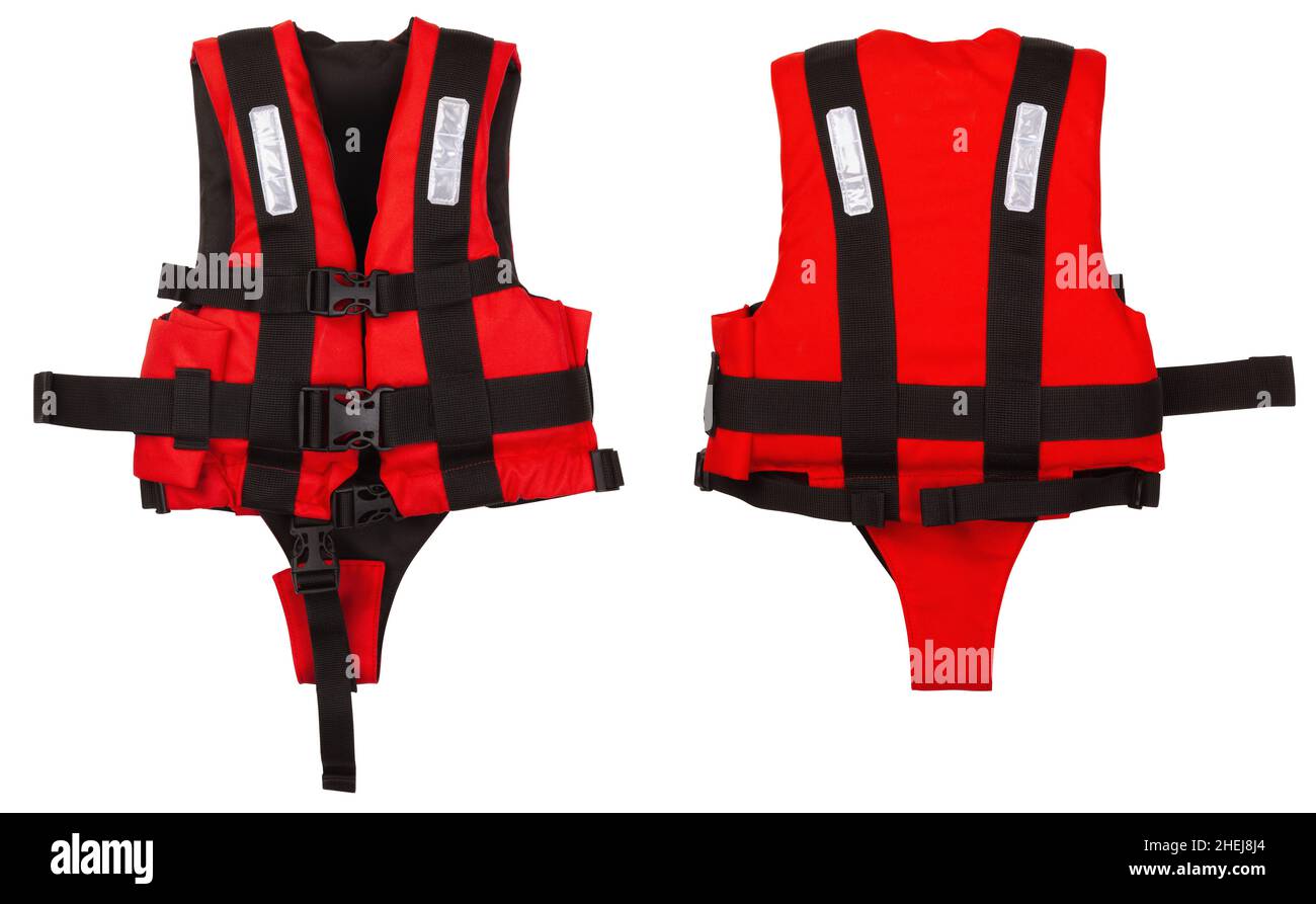 Kids open water life safety jacket Stock Photo Alamy