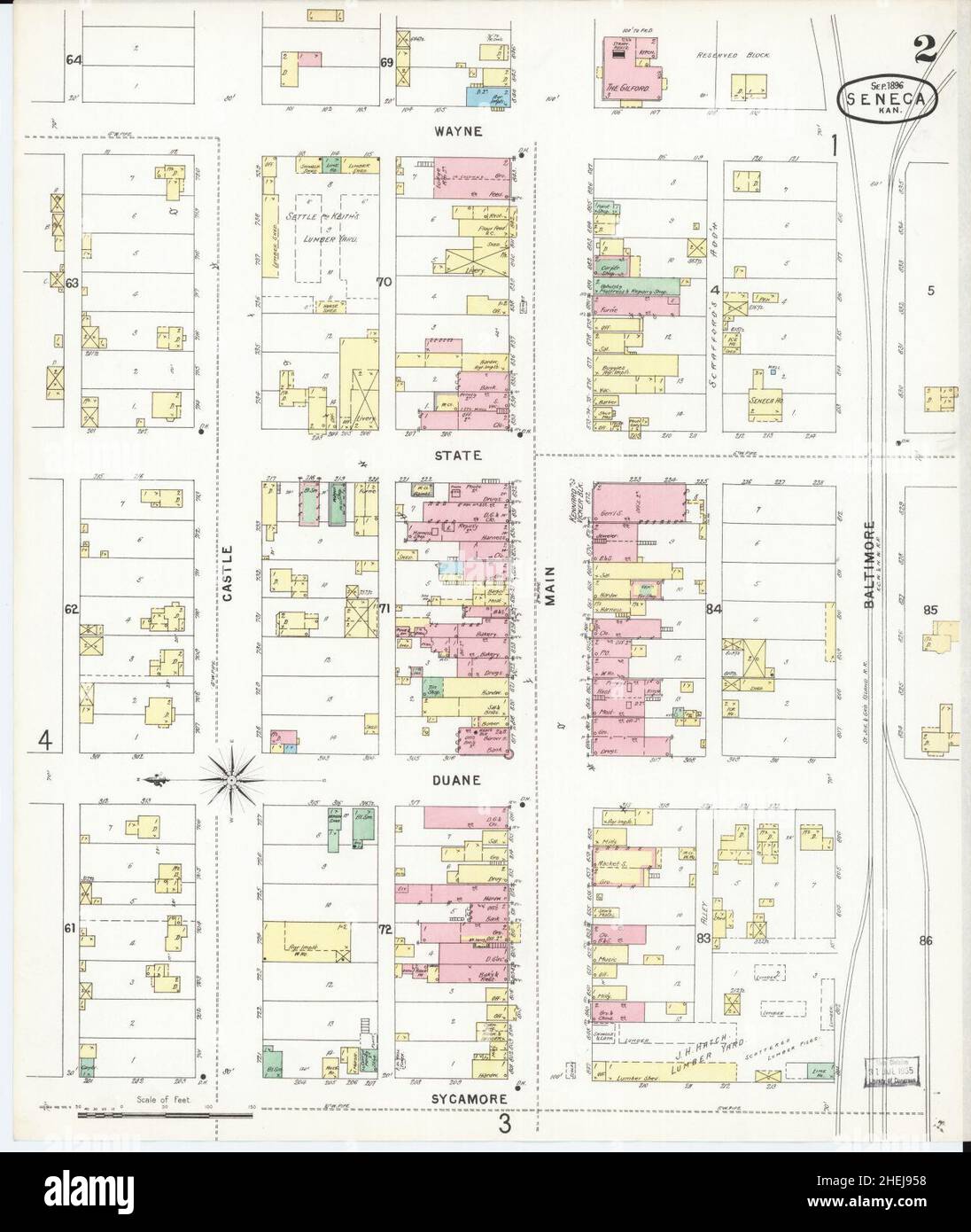 Map of seneca hires stock photography and images Alamy