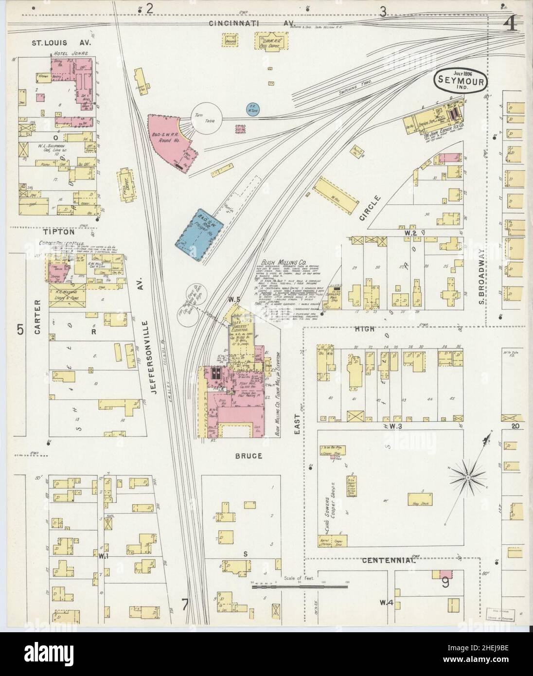 Seymour Indiana Zoning Map
