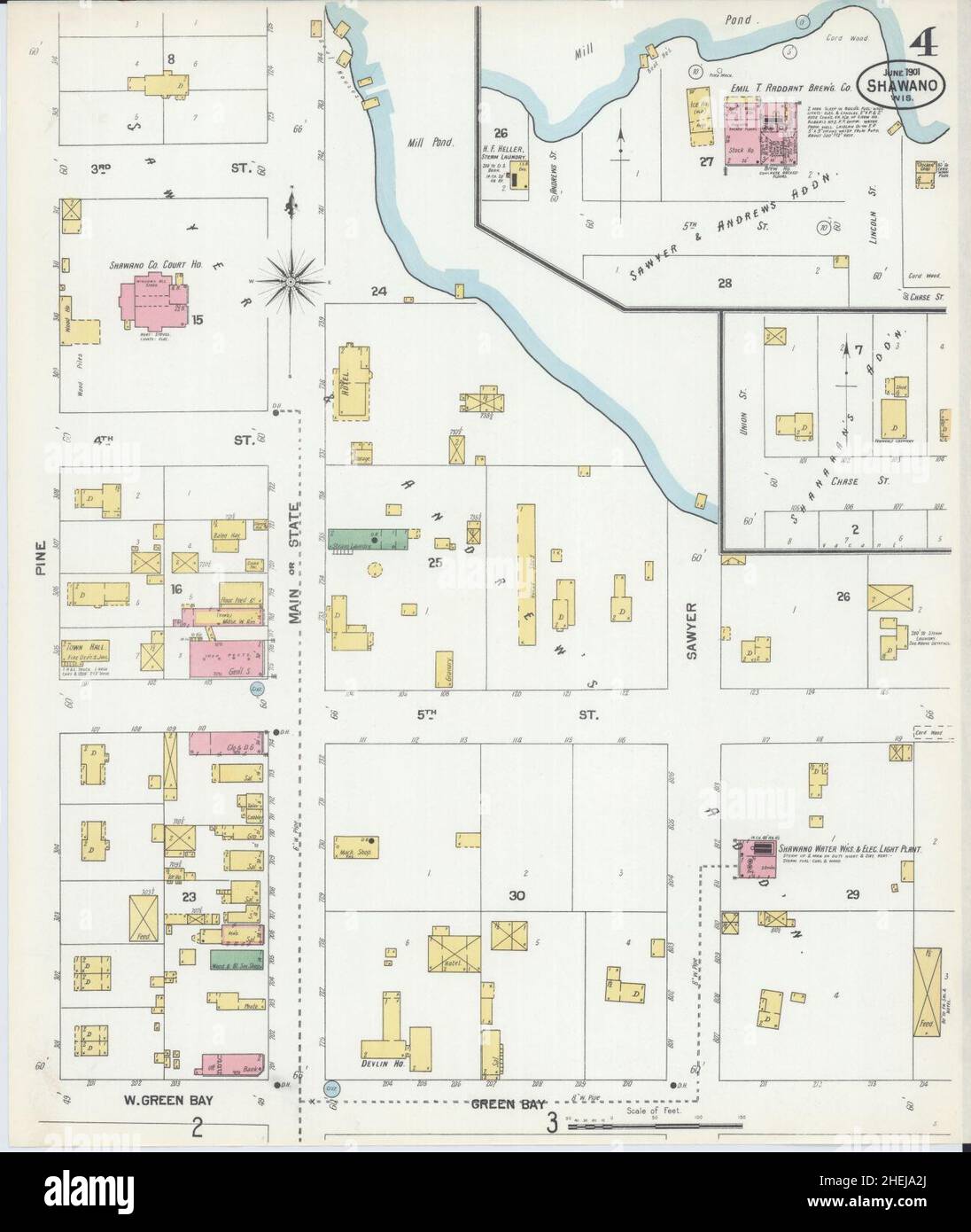 Shawano Map Map of shawano hi-res stock photography and images - Alamy