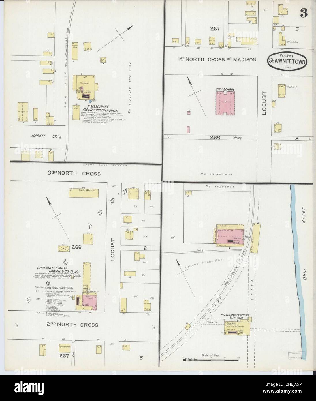 Shawneetown illinois map hires stock photography and images Alamy