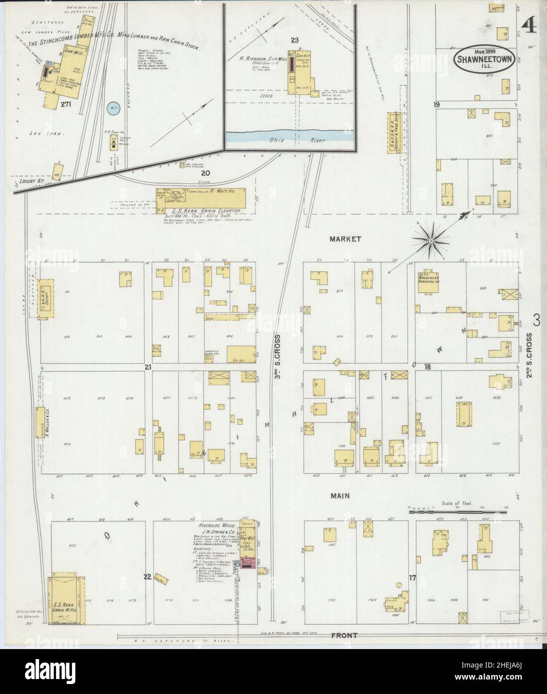 Shawneetown map hires stock photography and images Alamy