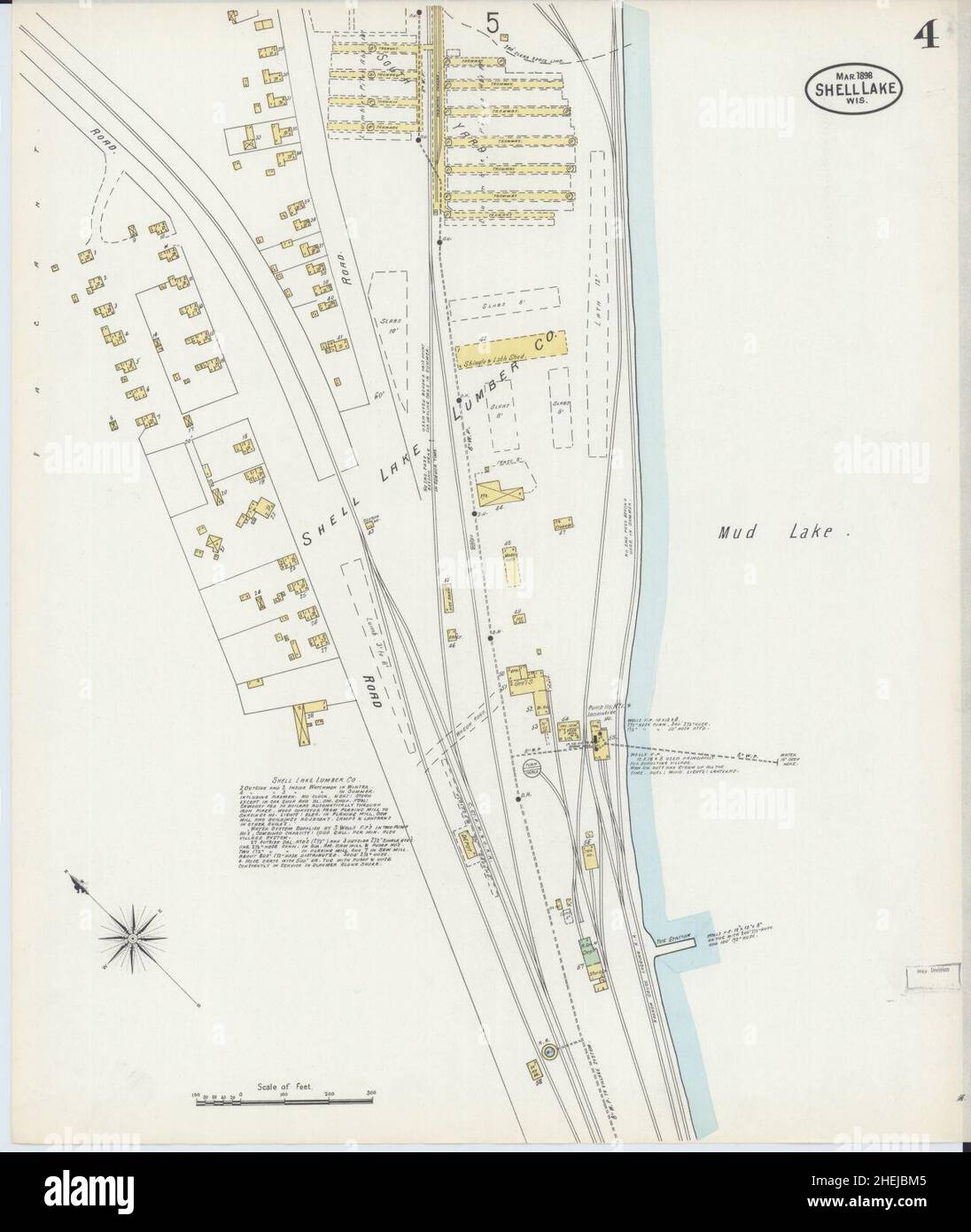 Map of shell lake wisconsin hires stock photography and images Alamy