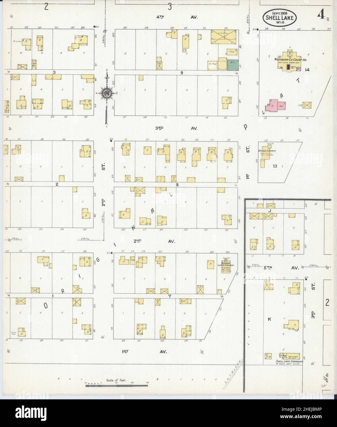 Map of shell lake hires stock photography and images Alamy