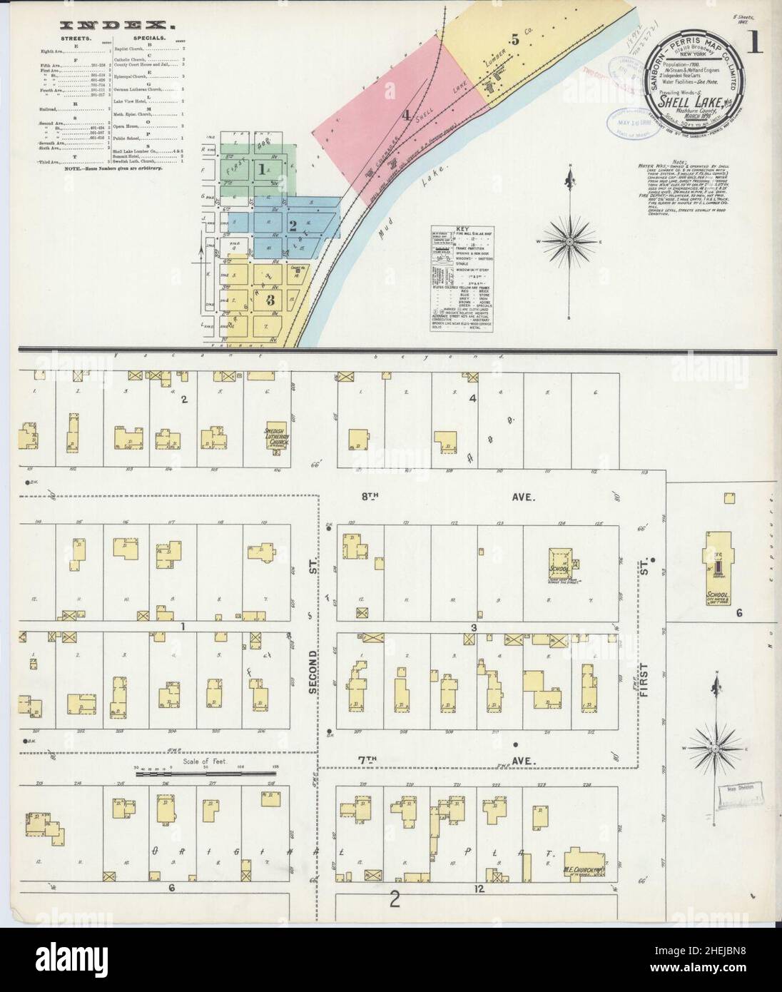 Map of shell lake wisconsin hires stock photography and images Alamy