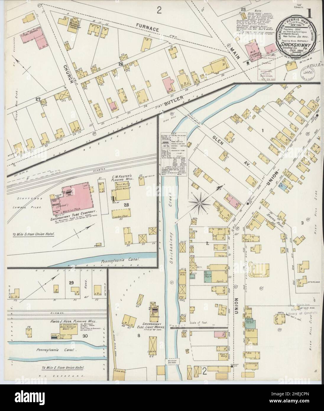 Map of shickshinny hires stock photography and images Alamy