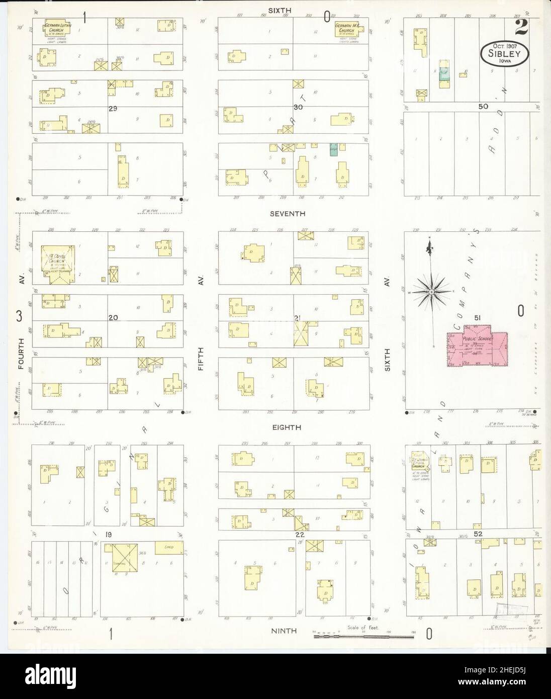 Sibley iowa map hires stock photography and images Alamy