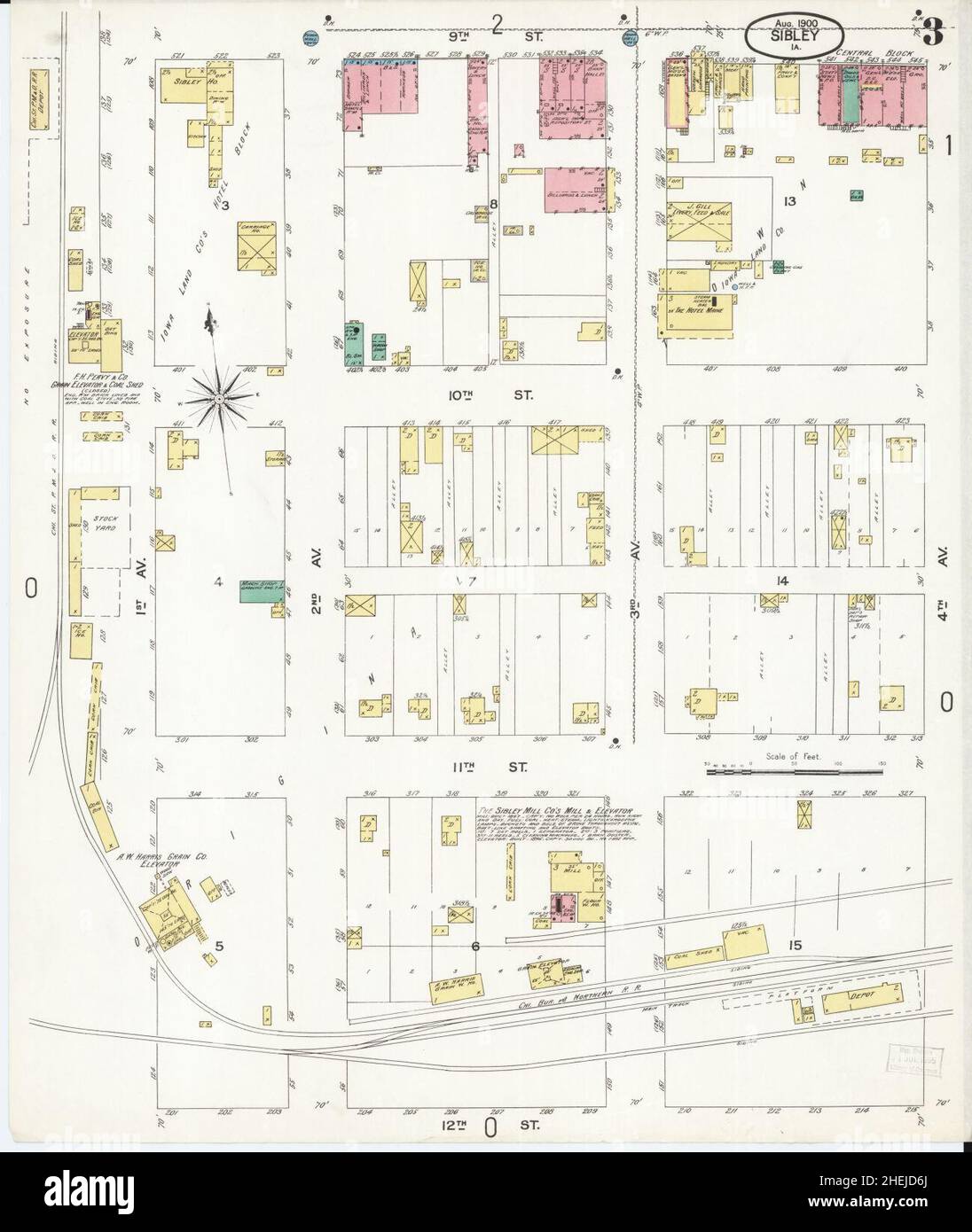 Sibley iowa map hires stock photography and images Alamy