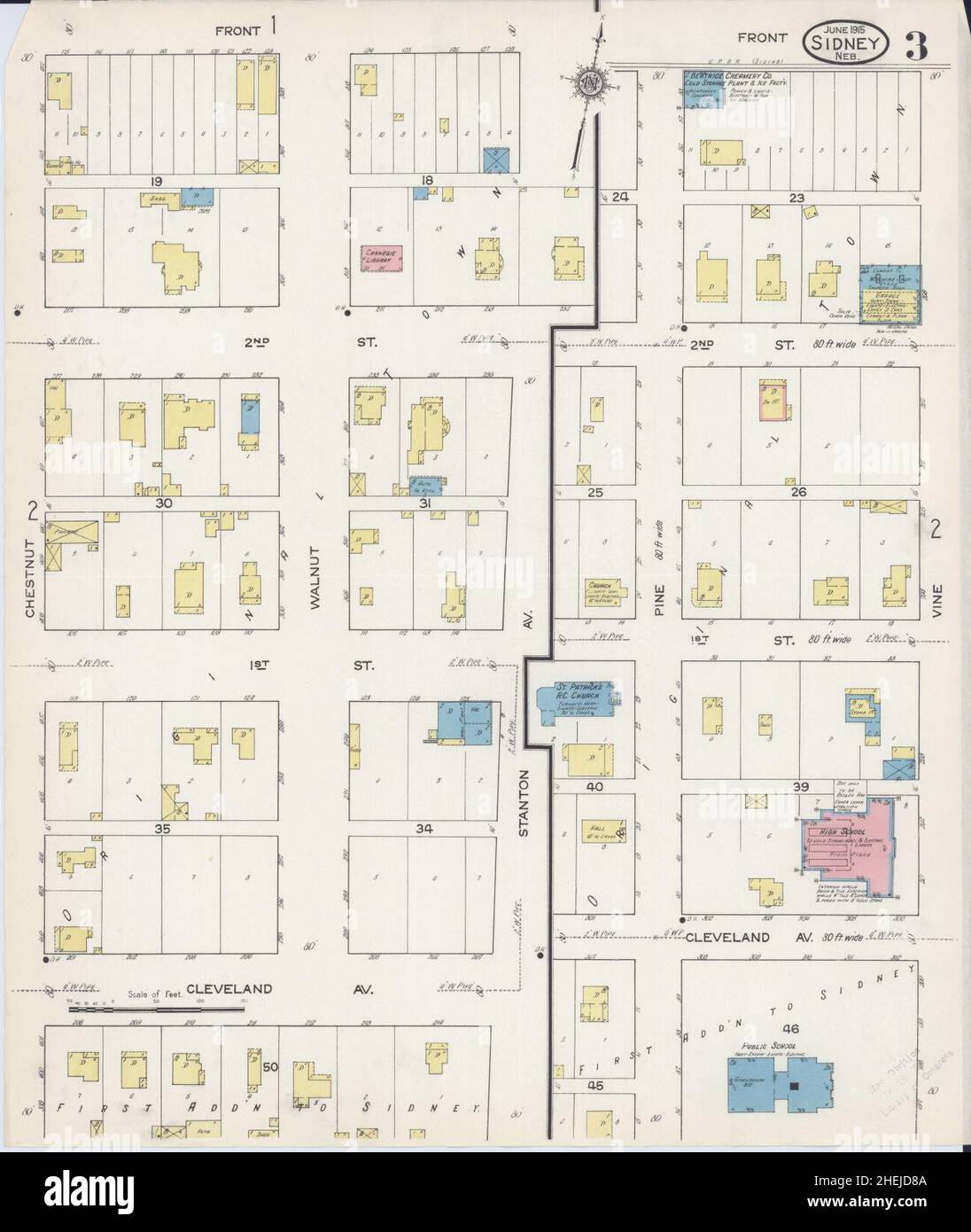 Sidney nebraska map hires stock photography and images Alamy