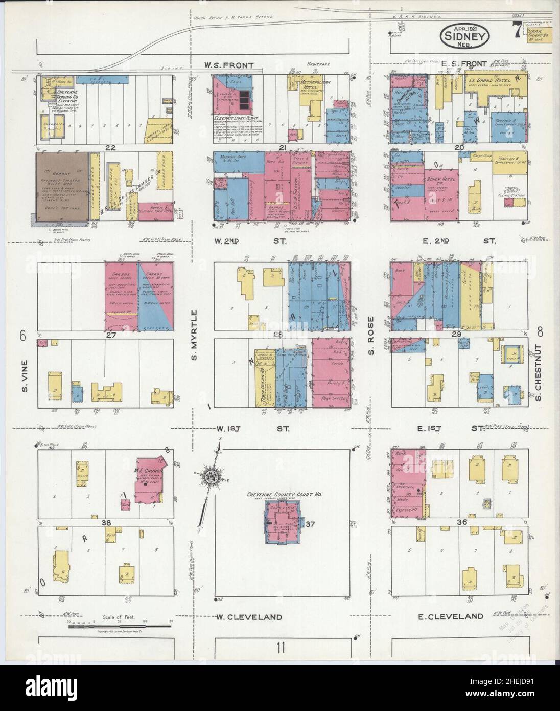 Sidney nebraska map hires stock photography and images Alamy