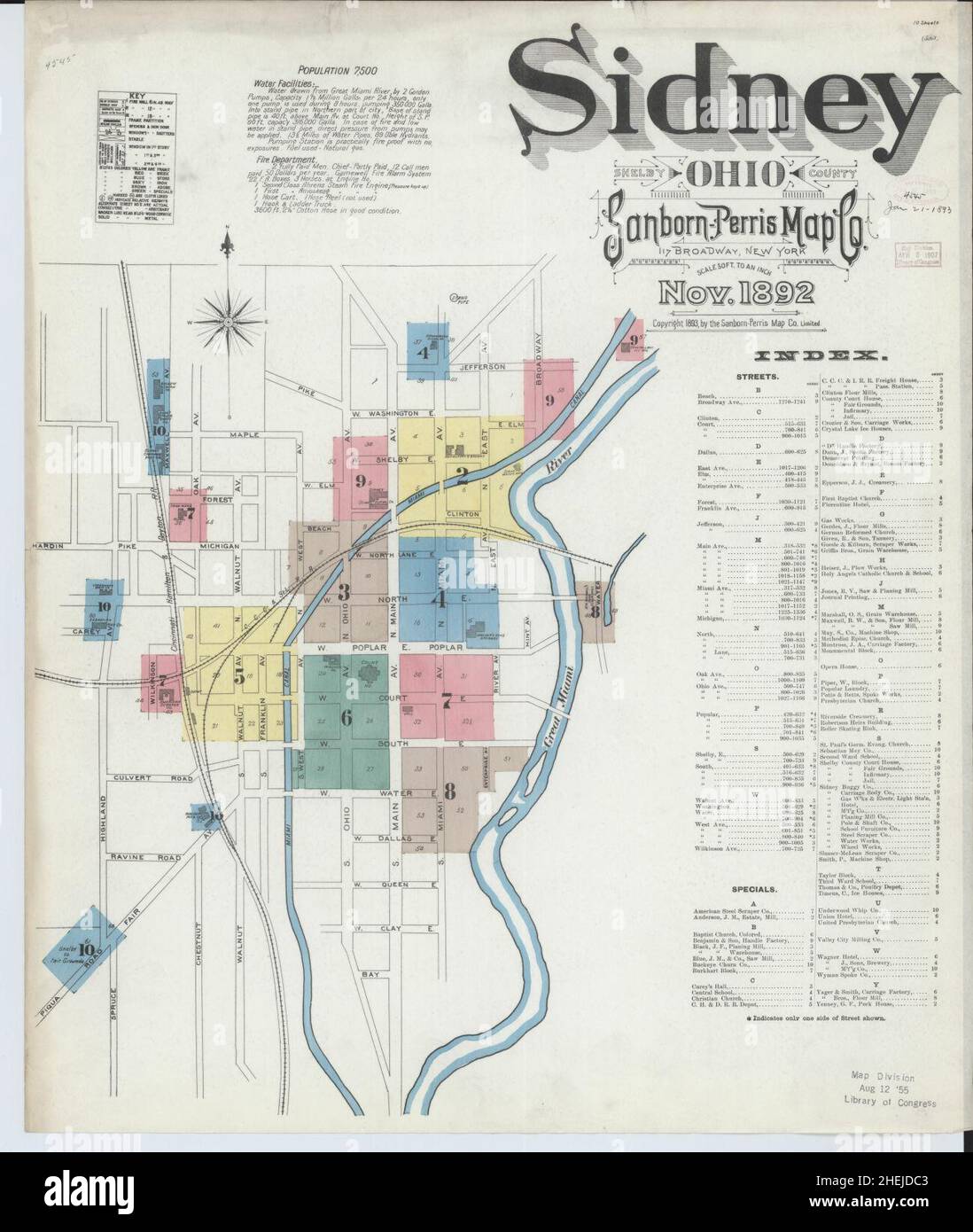 Sidney ohio map hires stock photography and images Alamy