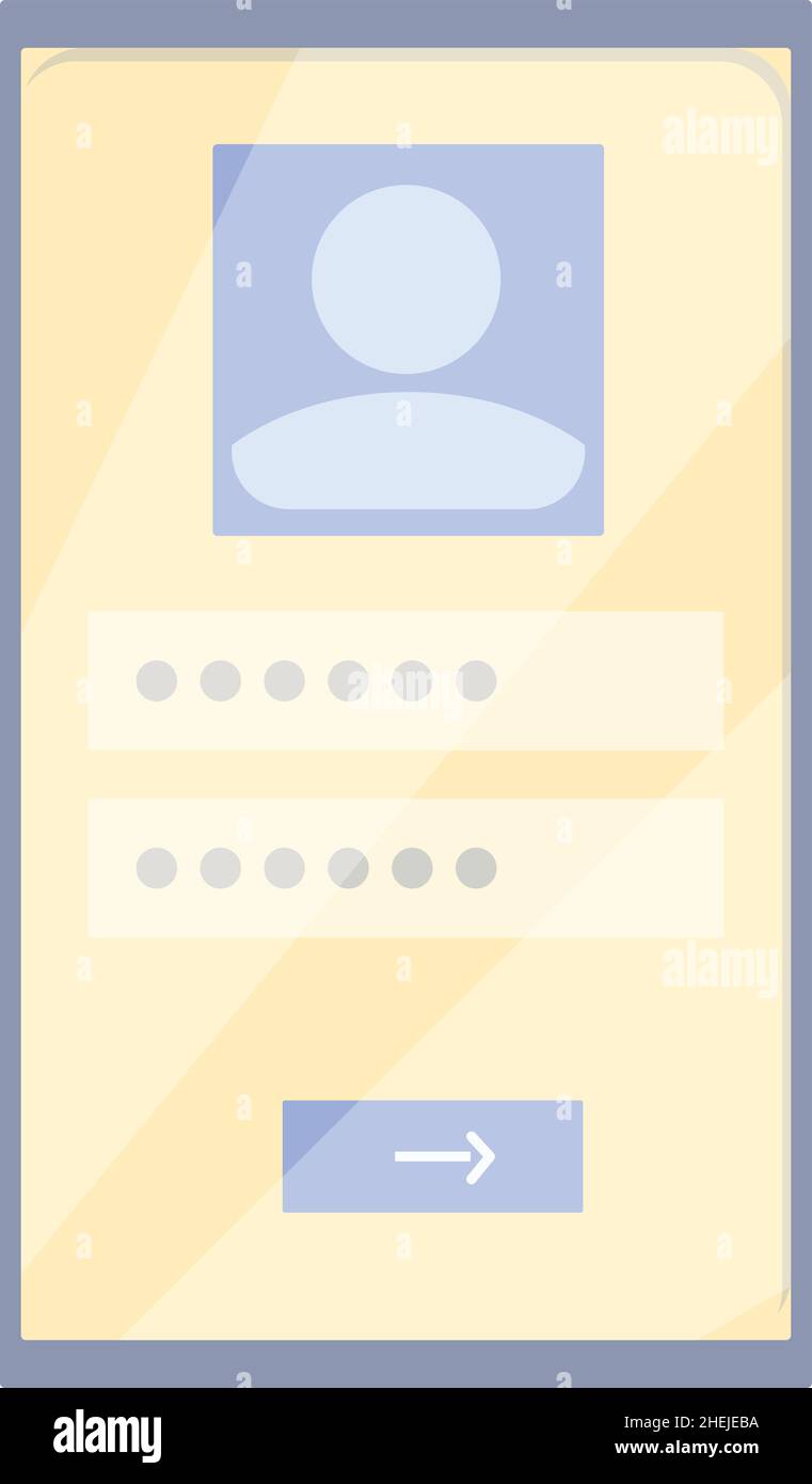 Order register icon cartoon vector. User form. New account Stock Vector ...