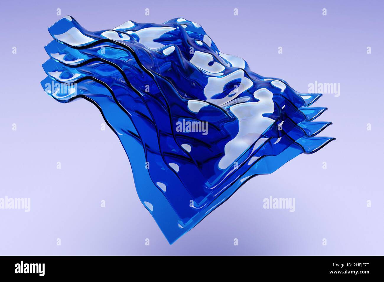 3d illustration of a classic blue abstract gradient background with ...