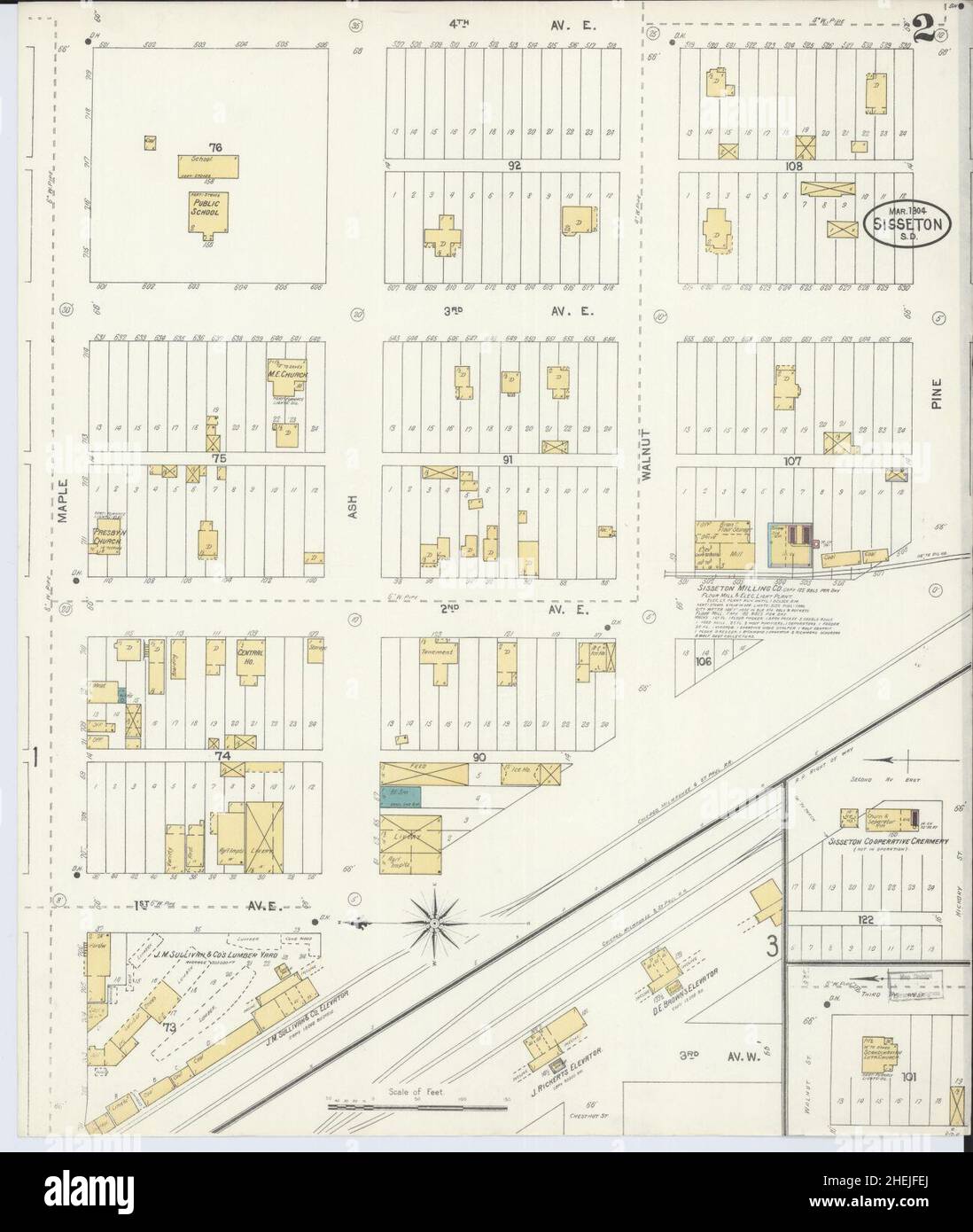 Sanborn Fire Insurance Map from Sisseton, Roberts County, South Dakota
