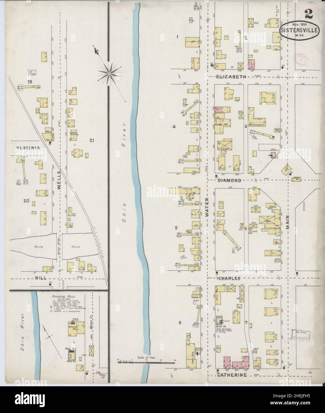 Map of sistersville hires stock photography and images Alamy