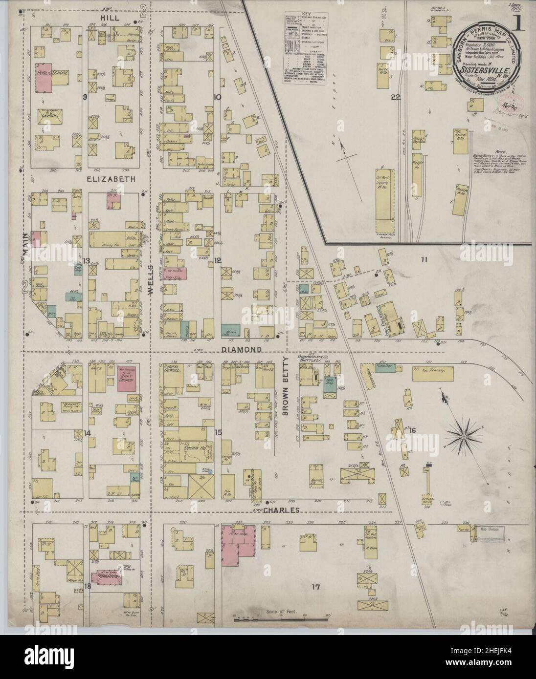 Map of sistersville hires stock photography and images Alamy