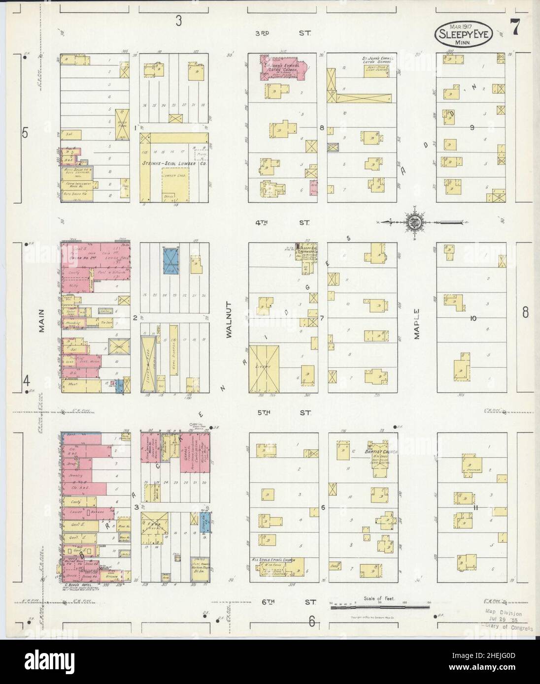 Map of sleepy eye hires stock photography and images Alamy