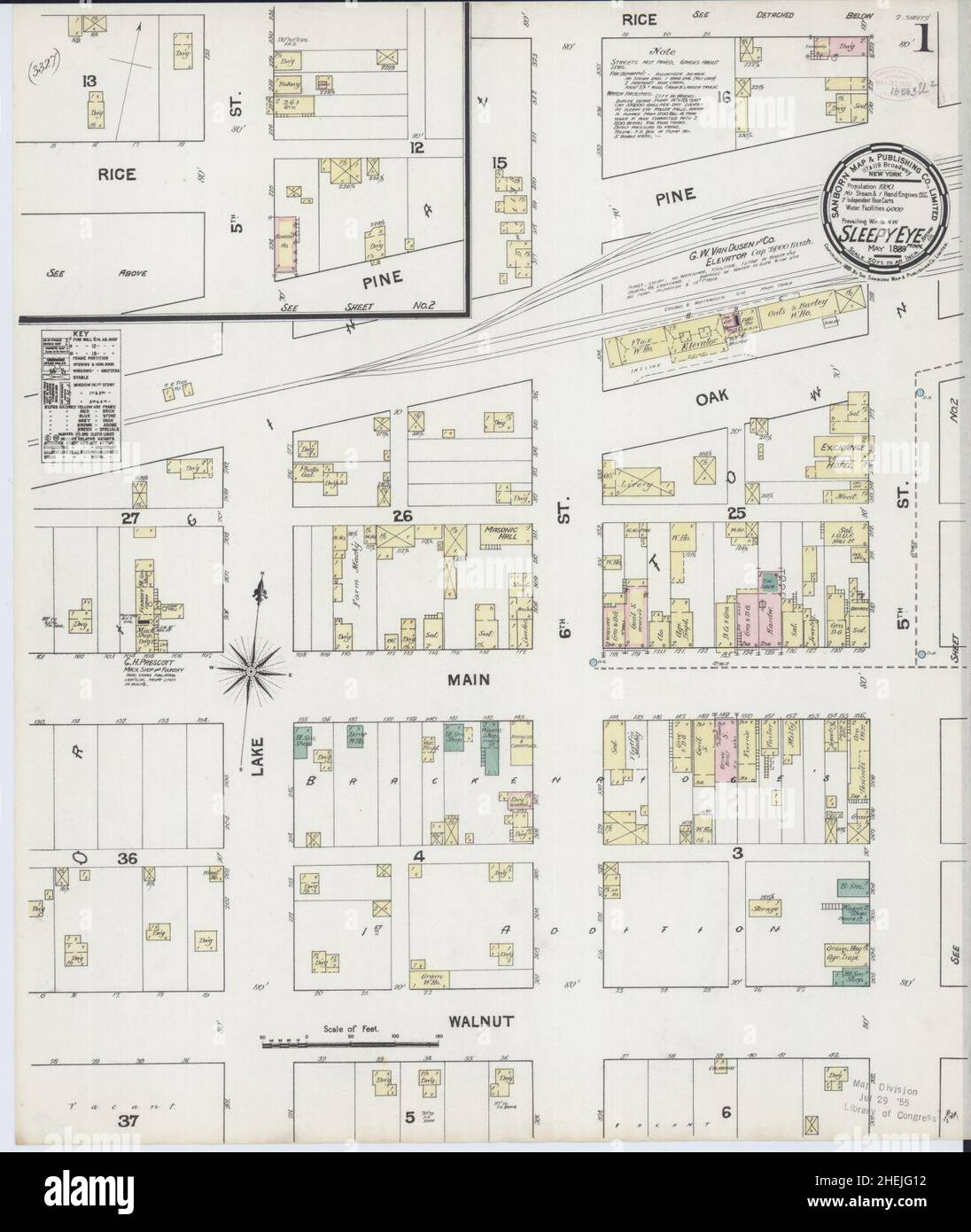 Map of sleepy eye minnesota hires stock photography and images Alamy