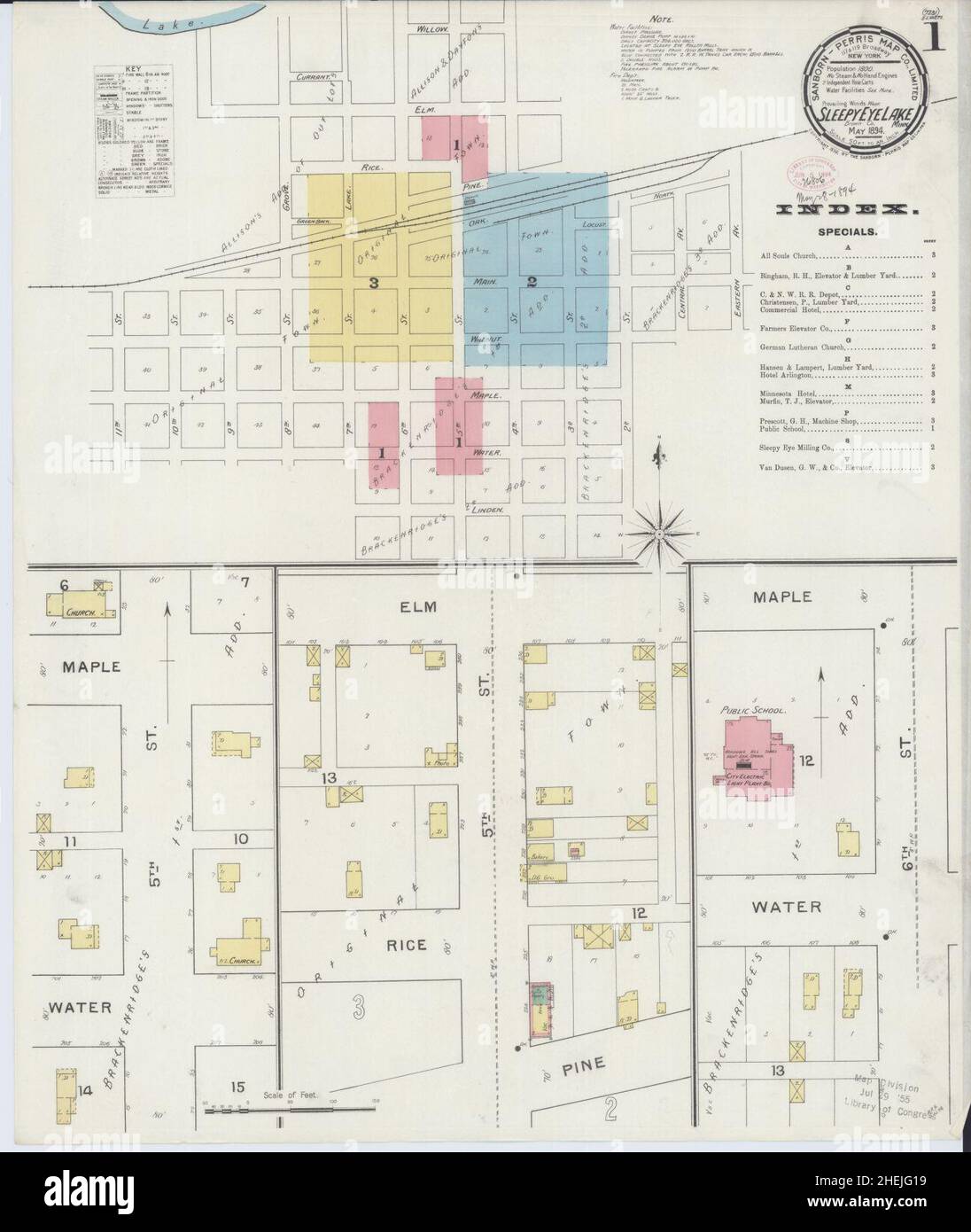 Map of sleepy eye hires stock photography and images Alamy
